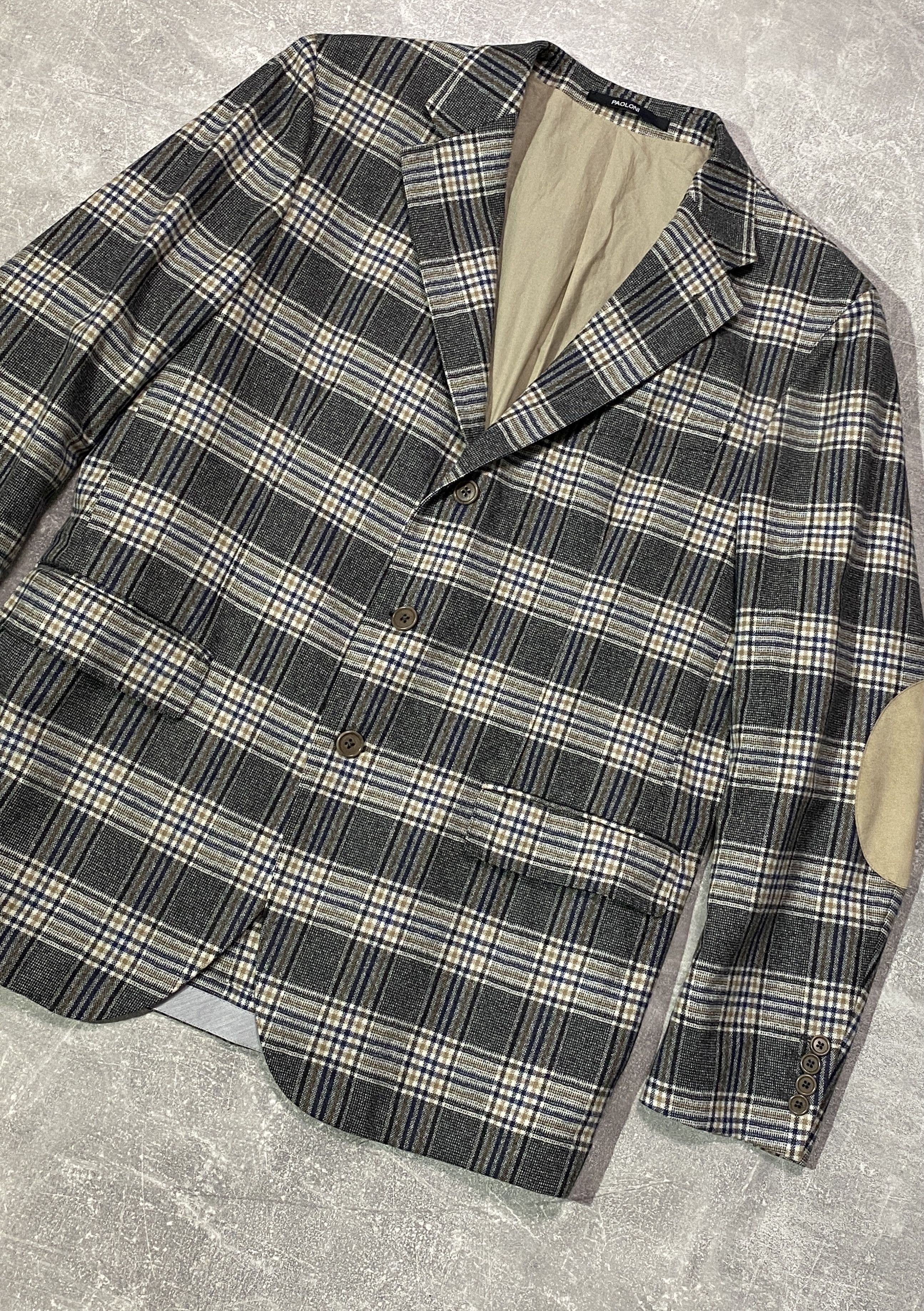 Paoloni Vintage PAOLONI Lana Vergine blazer jacket Size 54R - 4 Thumbnail