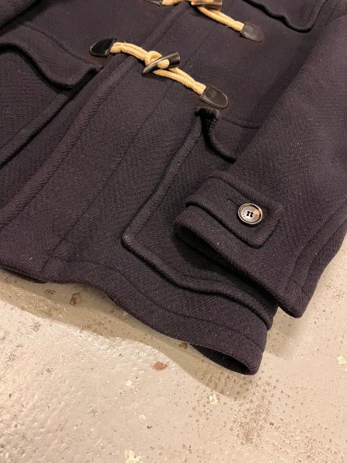 Prada 2000s Prada Navy Wool Horne Buckle Mongolian Hooded Jacket Size US S / EU 44-46 / 1 - 6 Thumbnail