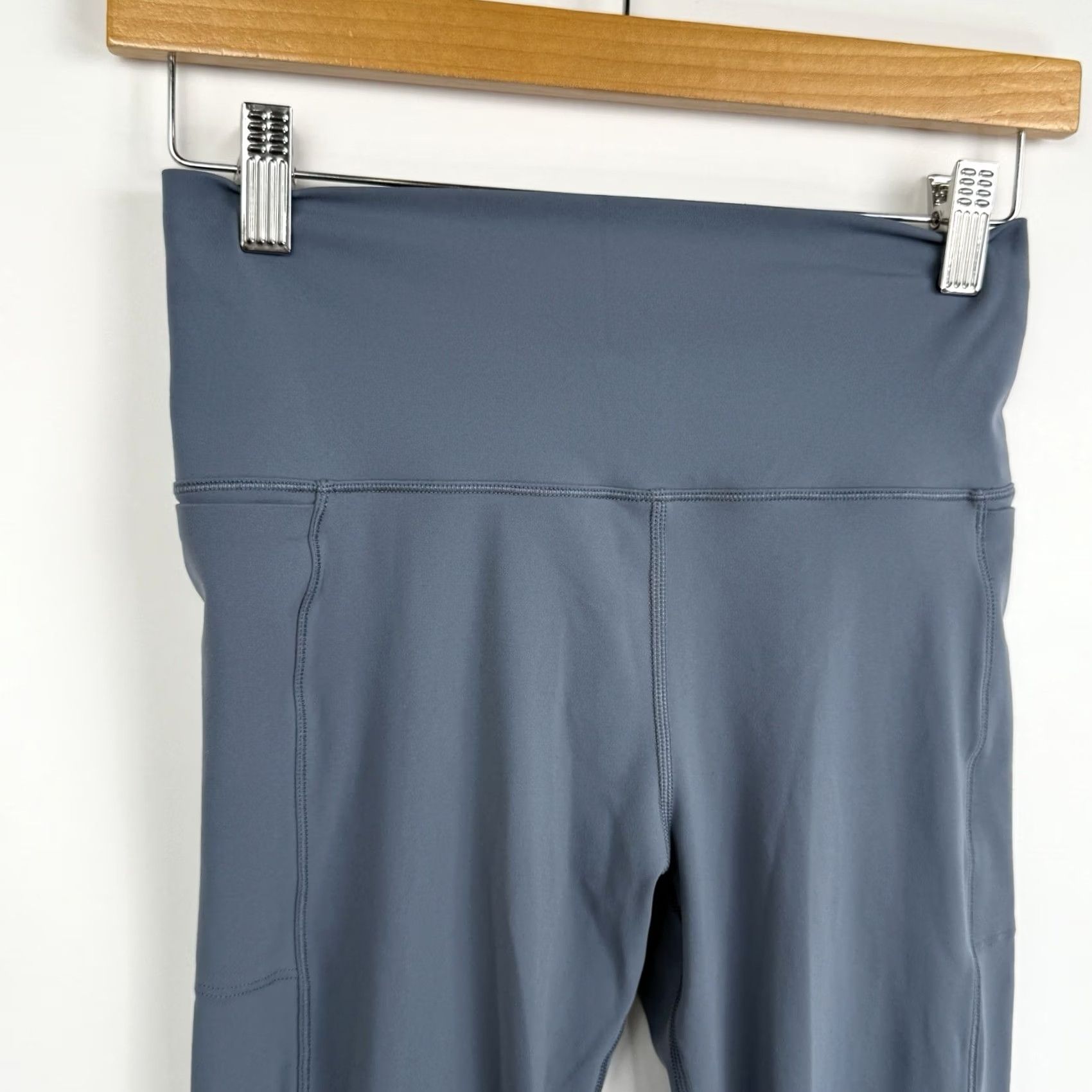 Vuori Vuori Womens Small Studio Pocket Legging Blue Performance Athleisure Leggings Slim Pocket Summer Fall Spring Winter Athletic Size 28" / US 6 / IT 42 - 3 Thumbnail