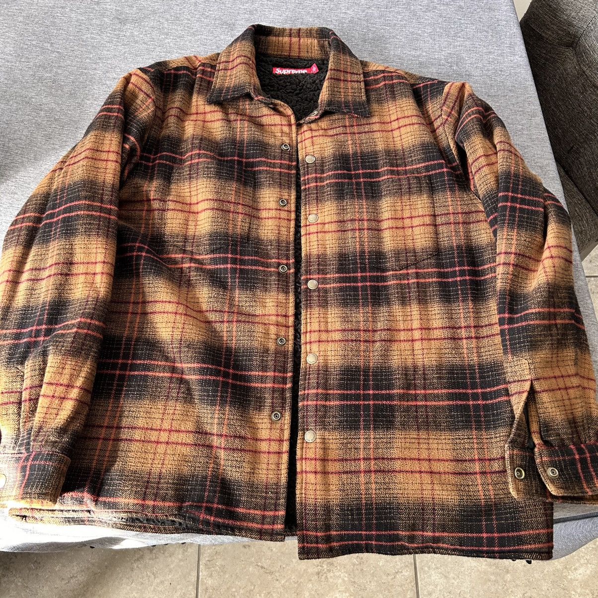 Supreme Supreme snap flannel shirt jacket Size US L / EU 52-54 / 3 - 2 Thumbnail