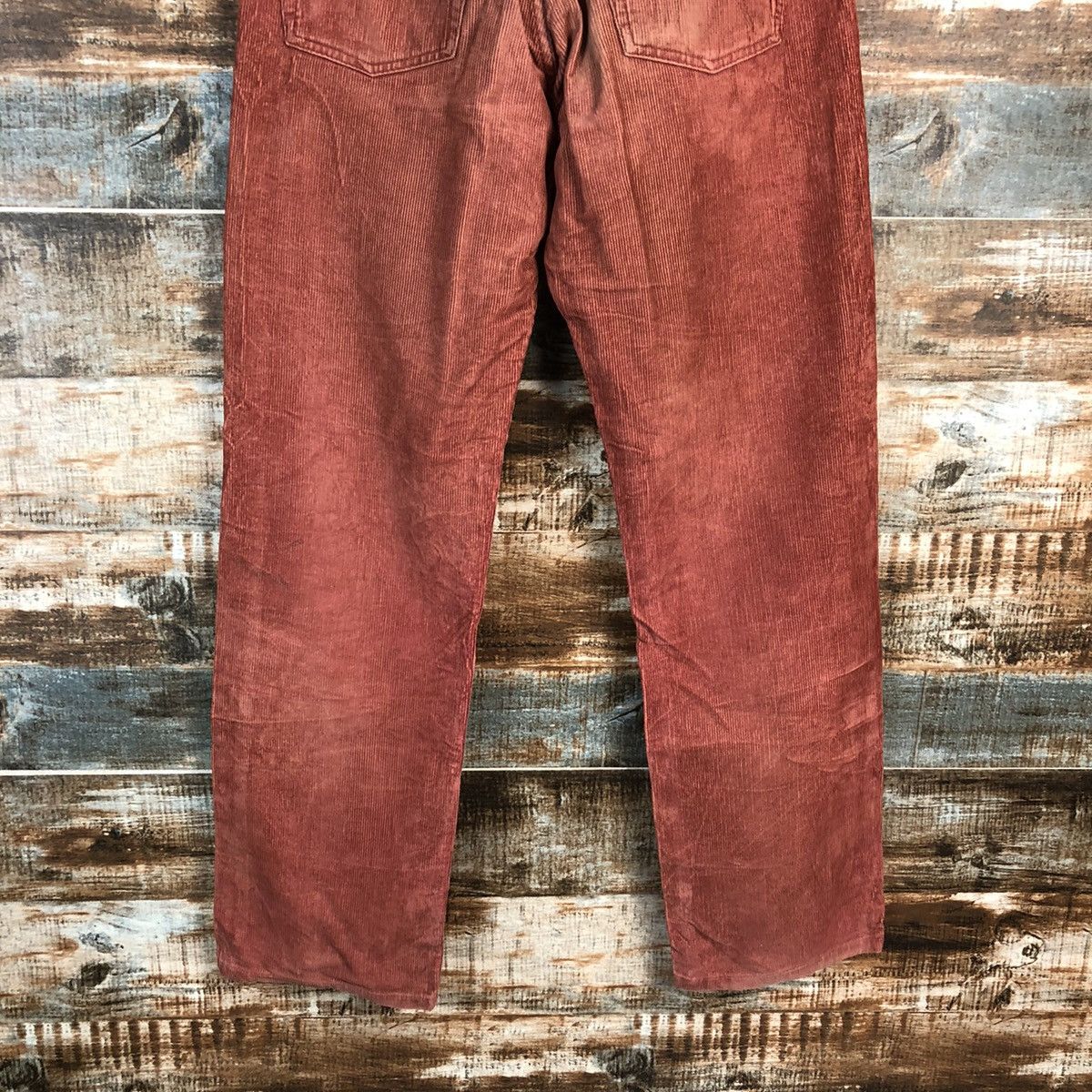 Levi's DL Levis 557 Red Corduroy vintage Pants #C101 Size US 27 - 13 Thumbnail