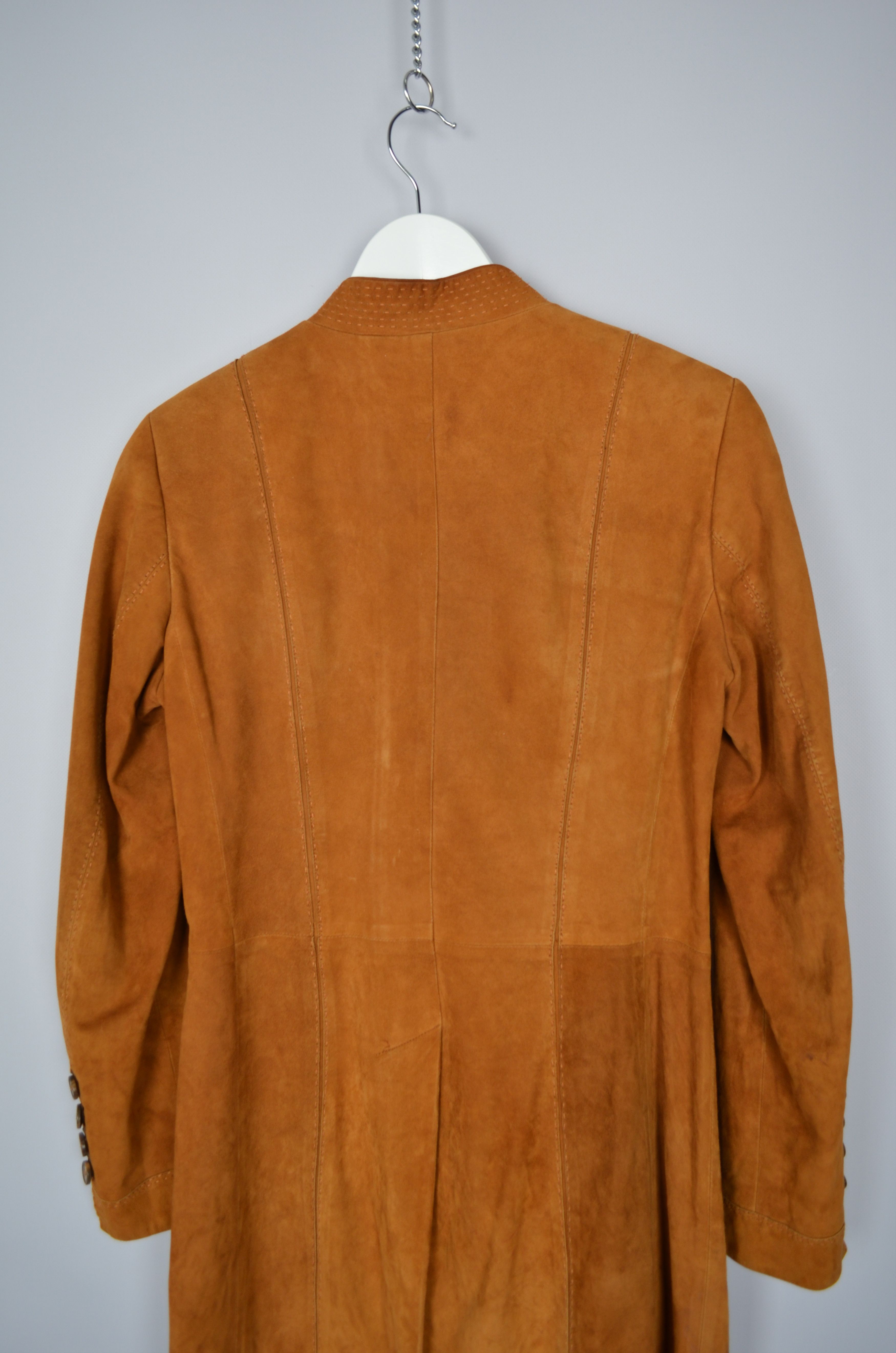 Designer Kleider Habsburg Manufaktur Lambskin Suede Brown Jacket US8 Size M / US 6-8 / IT 42-44 - 10 Thumbnail