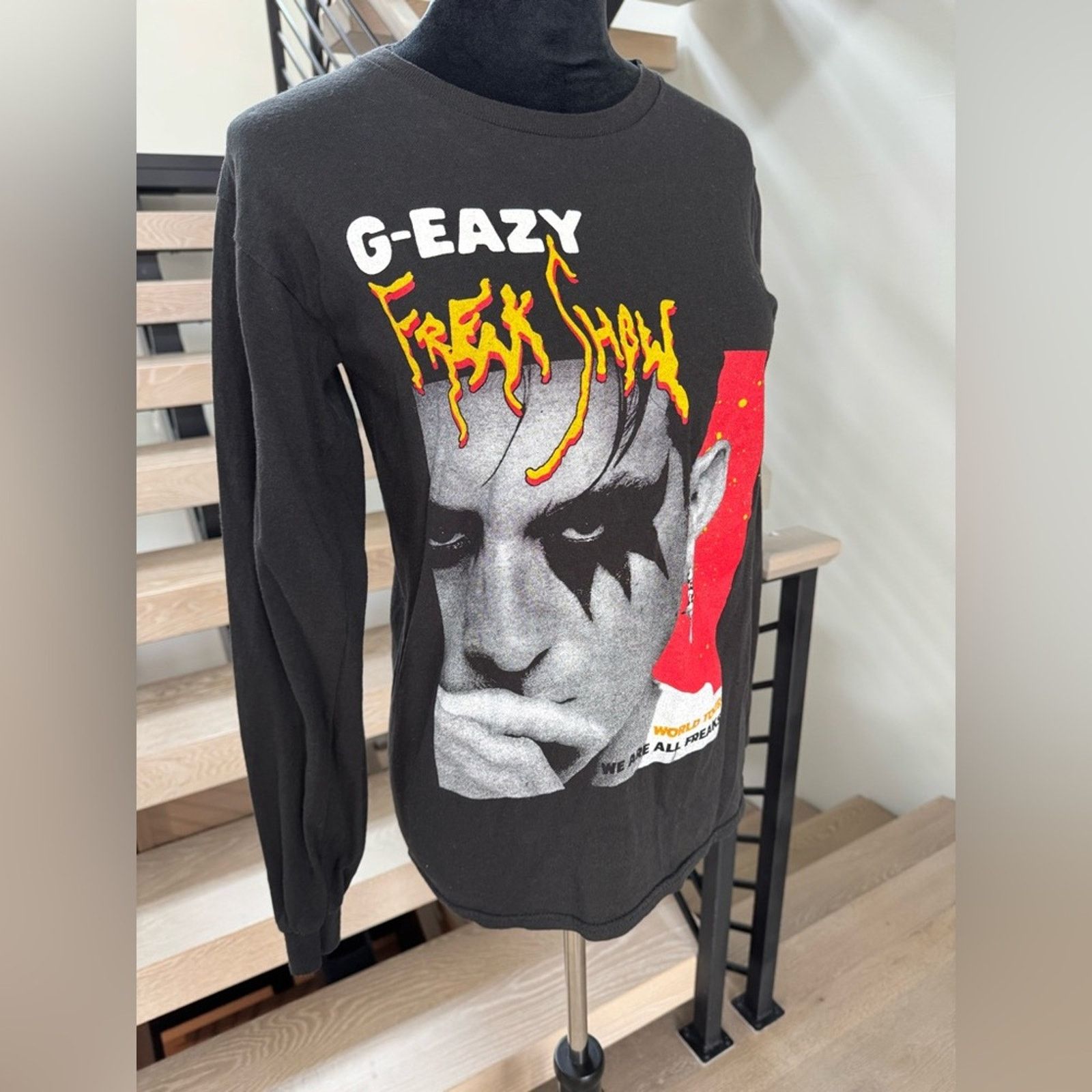 G-Eazy G-Eazy Black Graphic Long Sleeve Shirt Size S / US 4 / IT 40 - 2 Thumbnail