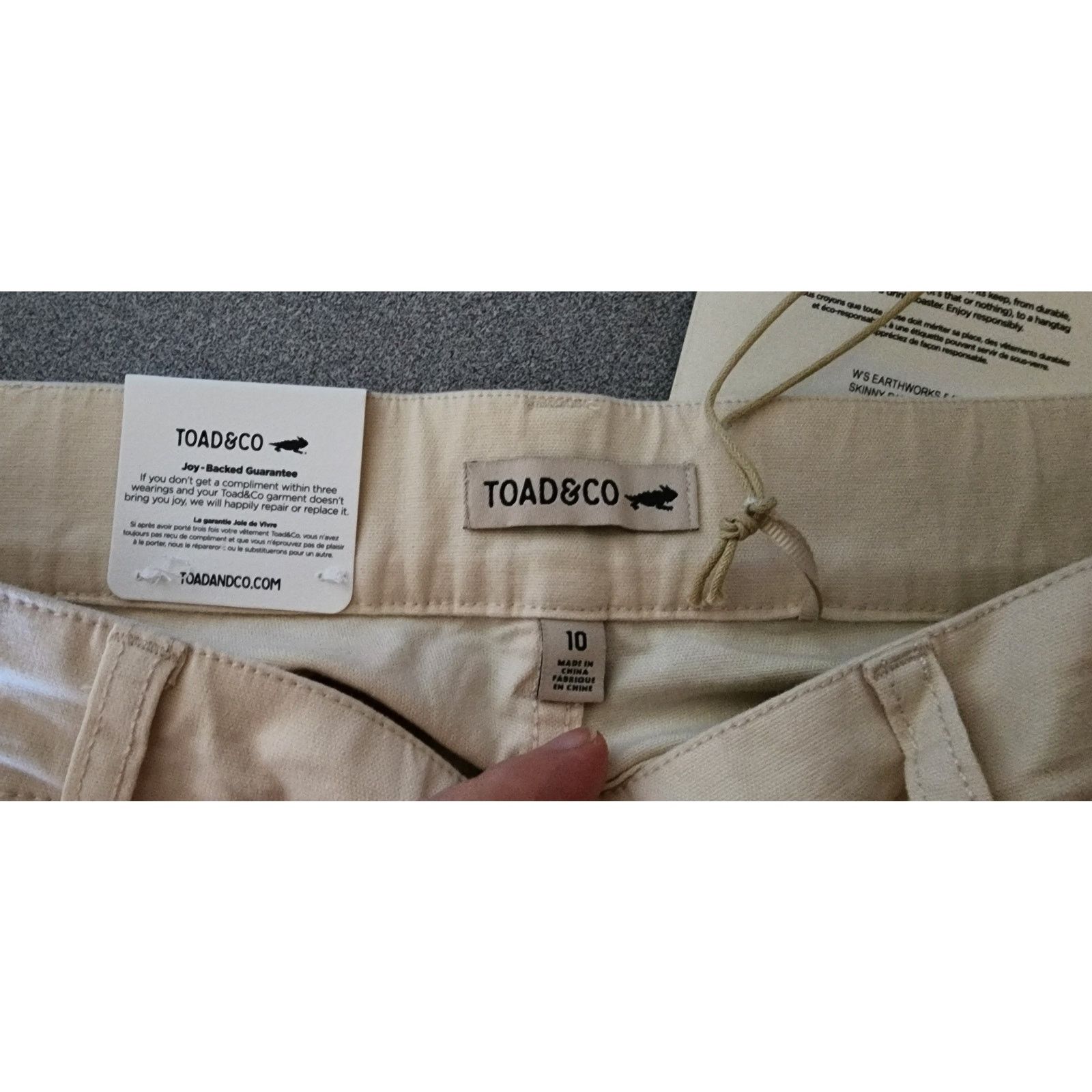 Toad&Co Denim Ankle Crop Jeans. Toad & Co Earthworks Ankle Pant Size 32" / US 10 / IT 46 - 3 Thumbnail