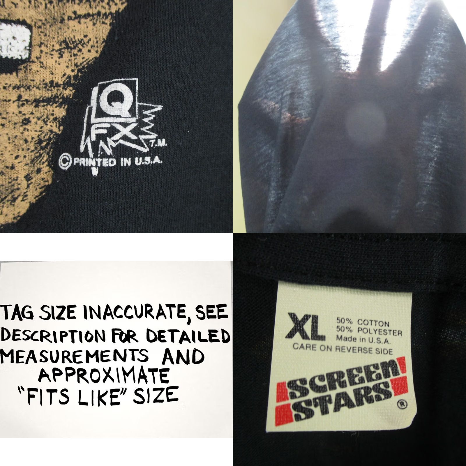 Vintage VINTAGE 80s SUN GOD VIRACOCHA INCA SKATEBOARD T-Shirt Black Screen Stars L/XL skate single stitch Men Size US L / EU 52-54 / 3 - 8 Thumbnail