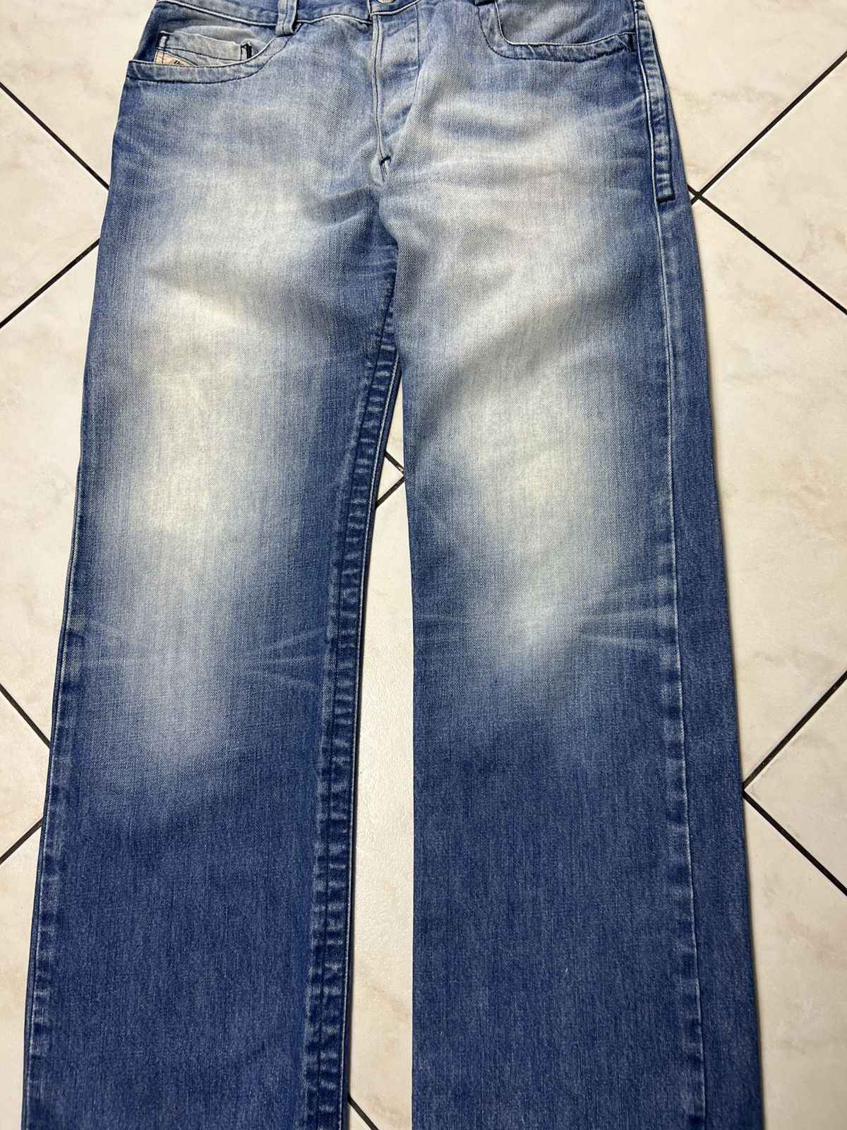 Diesel Vintage Diesel Rivec y2k distressed denim washed jeans pants Size US 33 - 4 Thumbnail
