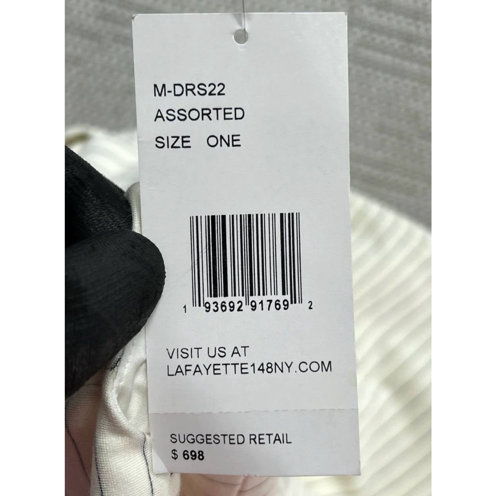 Vintage Lafayette 148 Dress Womens M Ivory Black Blouson Short Sleeve 3/4 Zip Round Neck Business Summer Spring Fall Womens Size M / US 6-8 / IT 42-44 - 4 Thumbnail