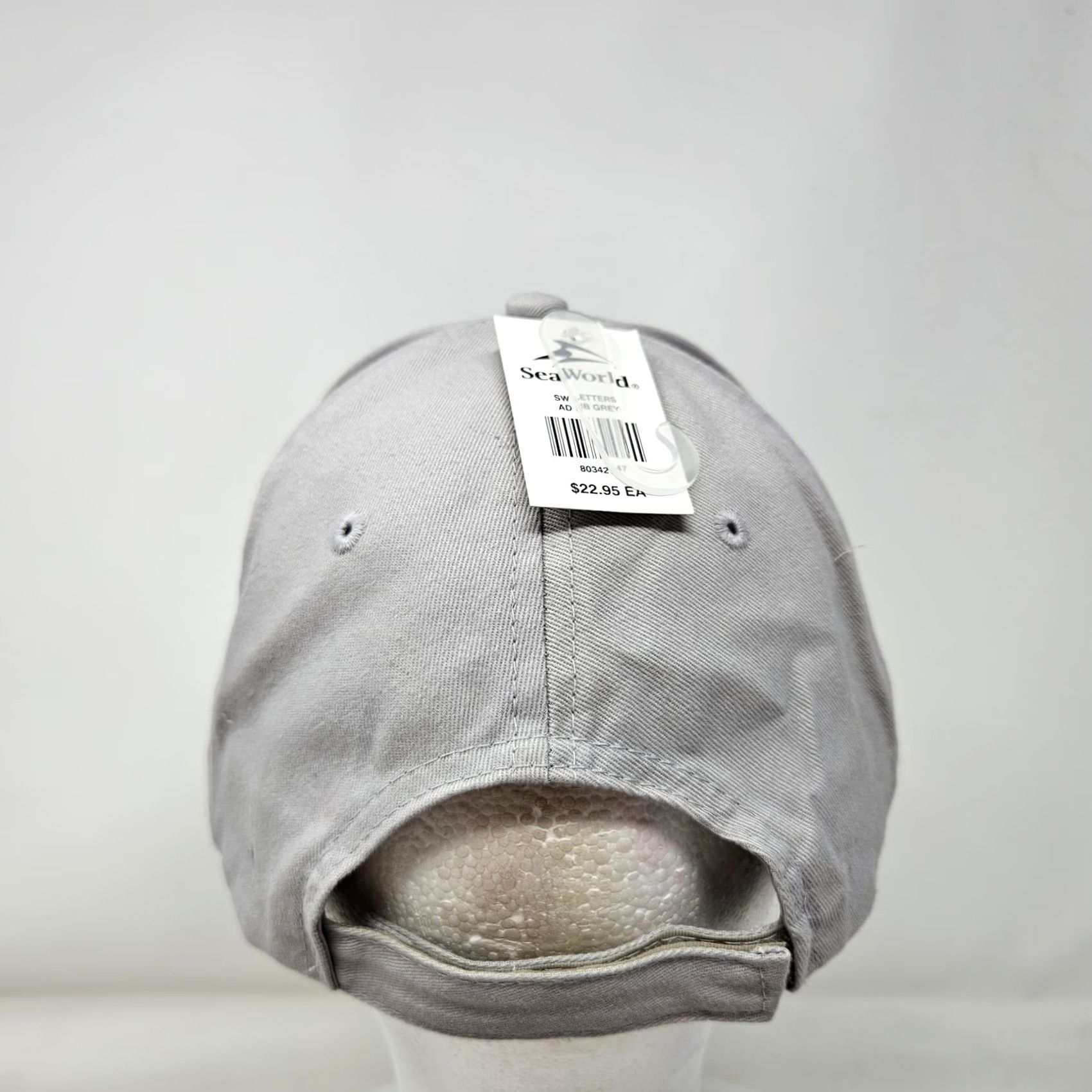 Vintage Seaworld Hat Baseball Cap Strapback Dad Outdoor NWT Gray One Size Men Adjustable Size ONE SIZE - 4 Thumbnail