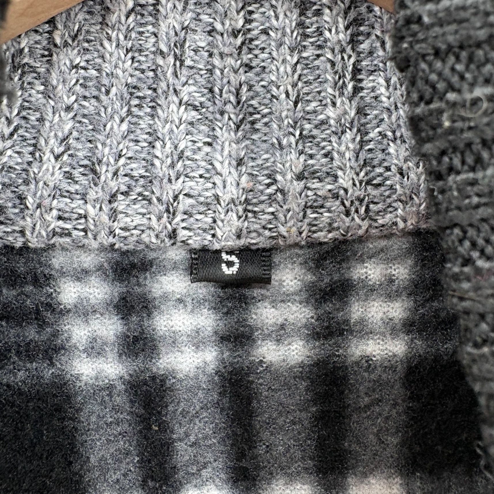 Vintage YeoKou Sweater Mens S Gray Full Zip Cashmere Wool Blend Fleece Lined Knit Cozy Size US S / EU 44-46 / 1 - 4 Thumbnail