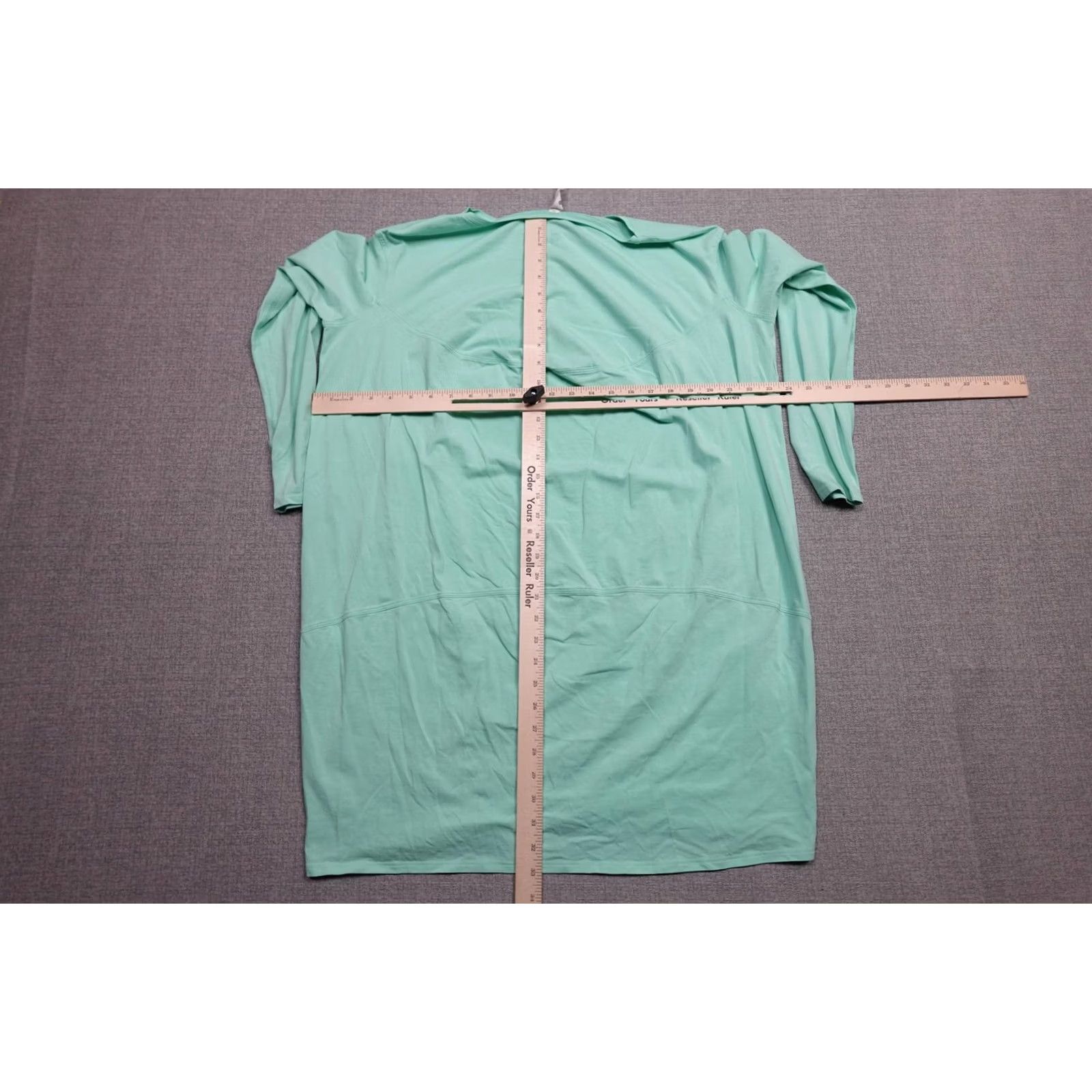 Lululemon Lululemon T-Shirt Dress Womens 6 Green Jersey 3/4 Sleeve Boat Neck Short Dress Casual Size M / US 6-8 / IT 42-44 - 6 Thumbnail