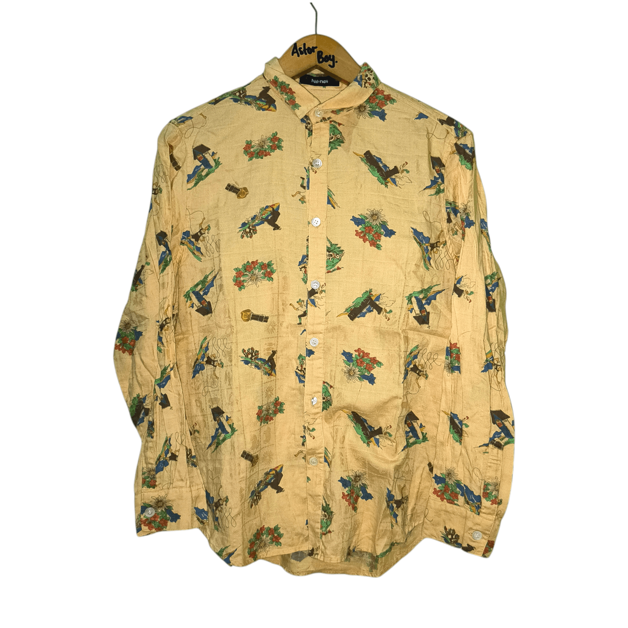 Issey Miyake × Ne-Net Nenet Issey Miyake Art Button Shirts Size US S / EU 44-46 / 1 - 1 Thumbnail