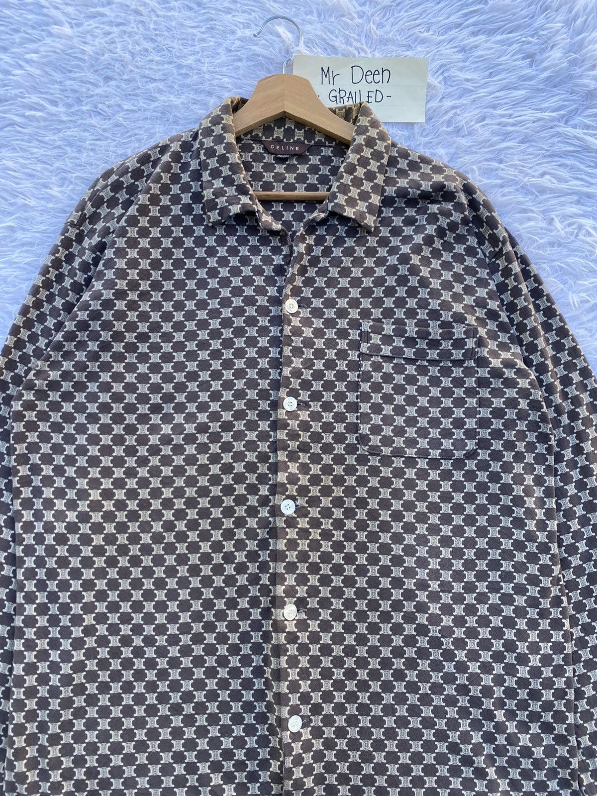 Celine Rare Vintage CELINE Monogram Pajamas Logos Size US L / EU 52-54 / 3 - 8 Thumbnail