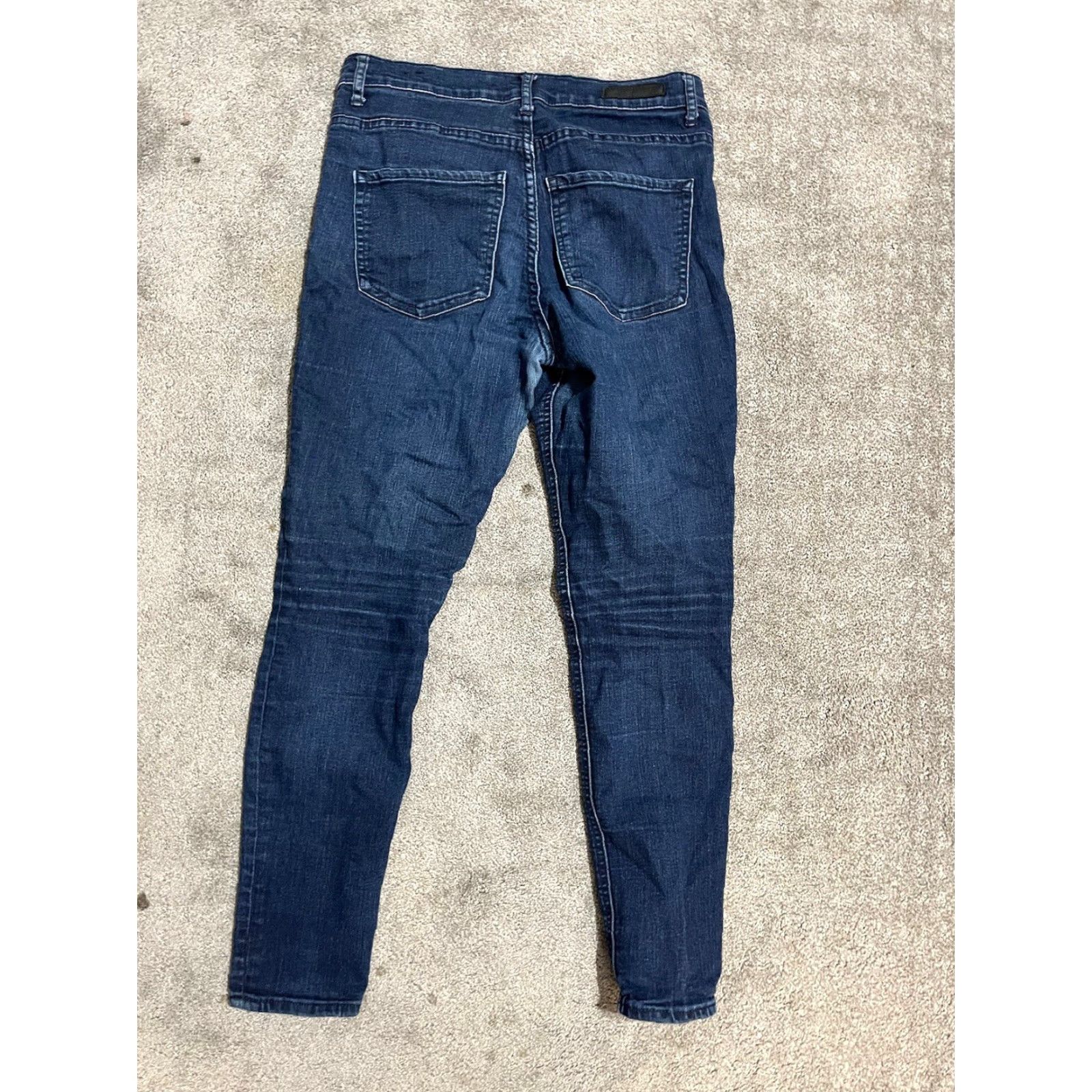 Express Express High Rise Ankle Skinny Jeans Size 6 Dark Wash Denim Womens Size 28" / US 6 / IT 42 - 3 Thumbnail