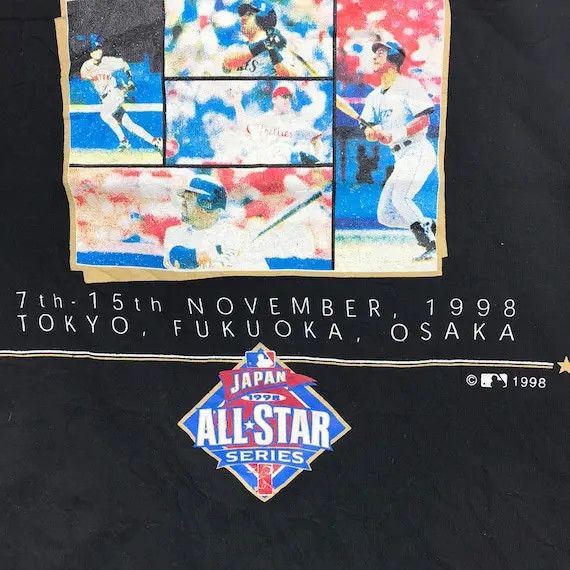 MLB × Vintage Vtg 1998 MLB JAPAN All Star Series Baseball Tee Shirt Size US S / EU 44-46 / 1 - 6 Thumbnail