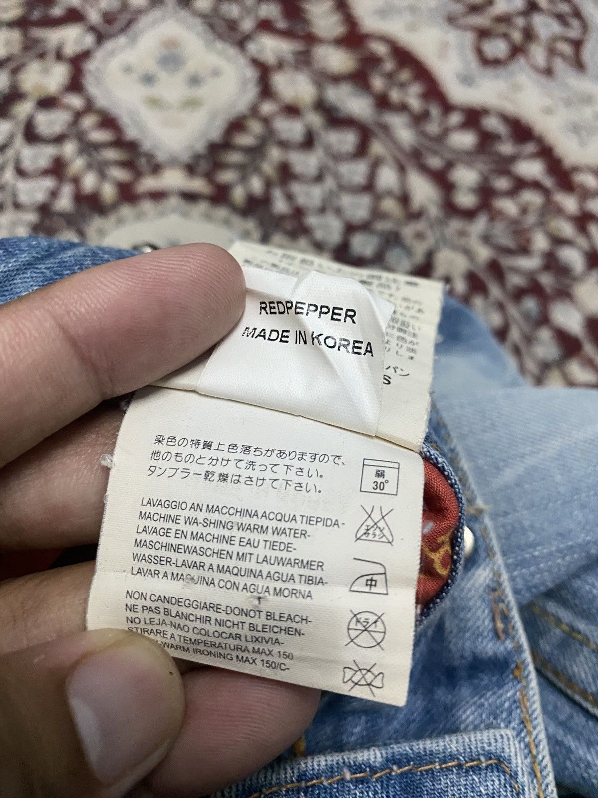 Japanese Brand Red peppers flare jeans Size US 32 / EU 48 - 19 Thumbnail