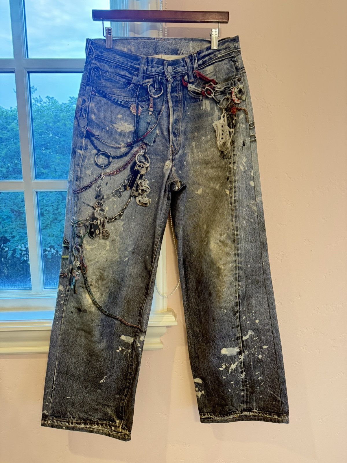 Acne Studios Acne Studios Printed Denim Size US 31 - 2 Thumbnail