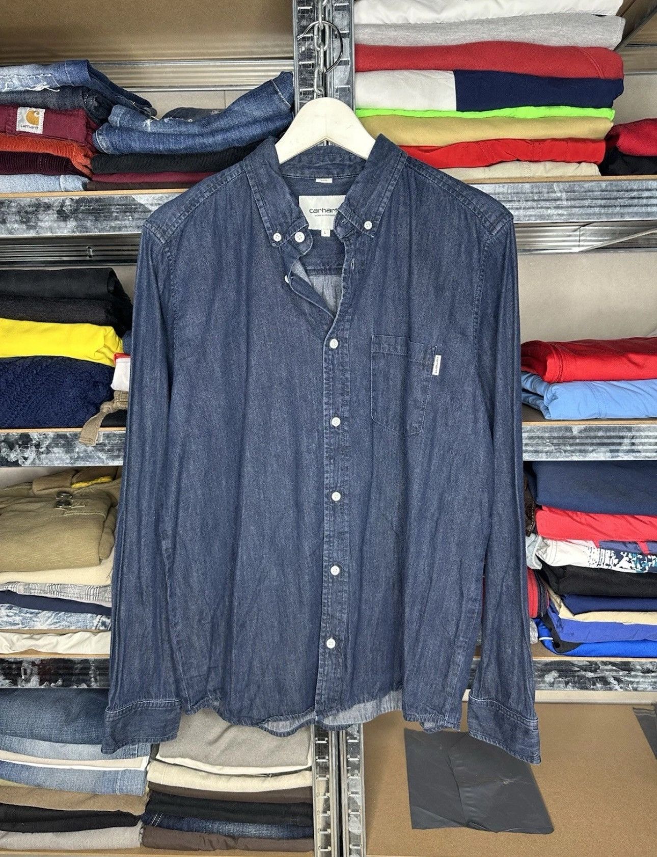 Carhartt Carhartt Streetwear Jeans Denim Shirt Size US L / EU 52-54 / 3 - 1 Thumbnail
