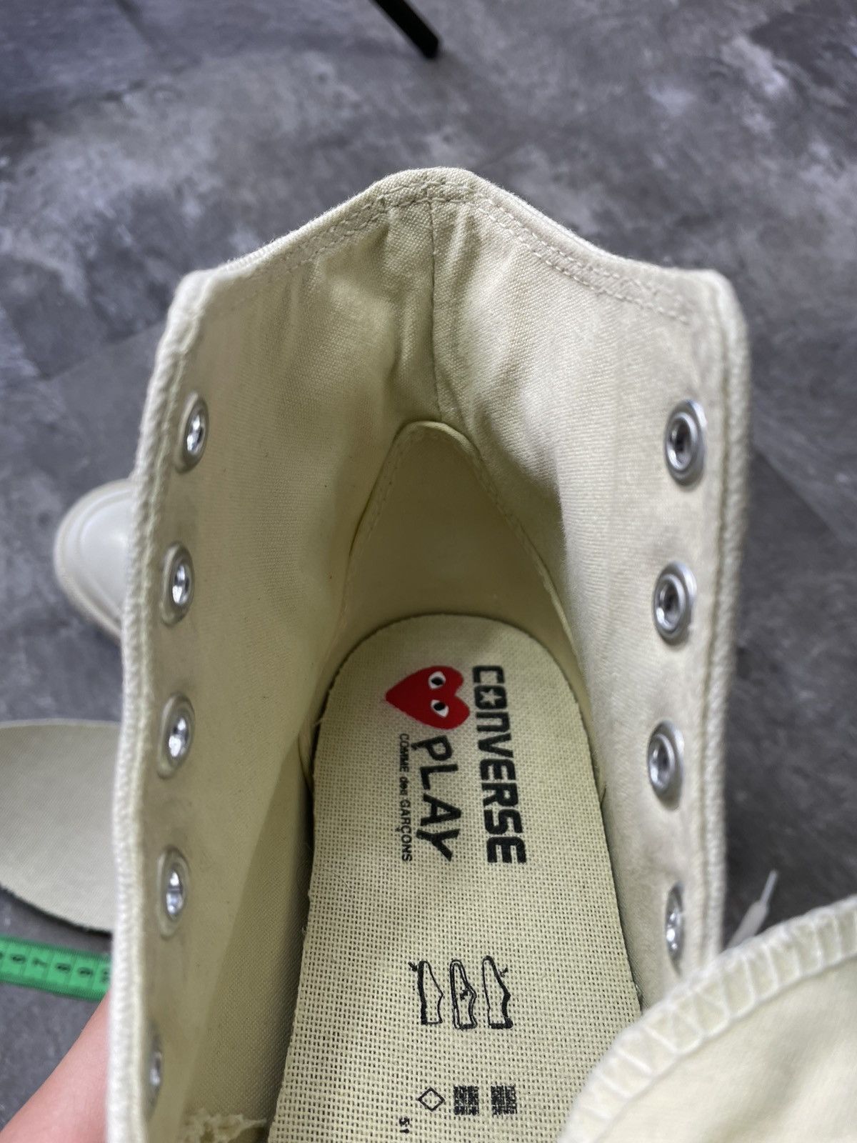 Comme des Garcons PLAY × Converse Comme Des Garçons x Converse High Top CDG Sneakers Shoes Size US 7.5 / EU 40-41 - 10 Thumbnail