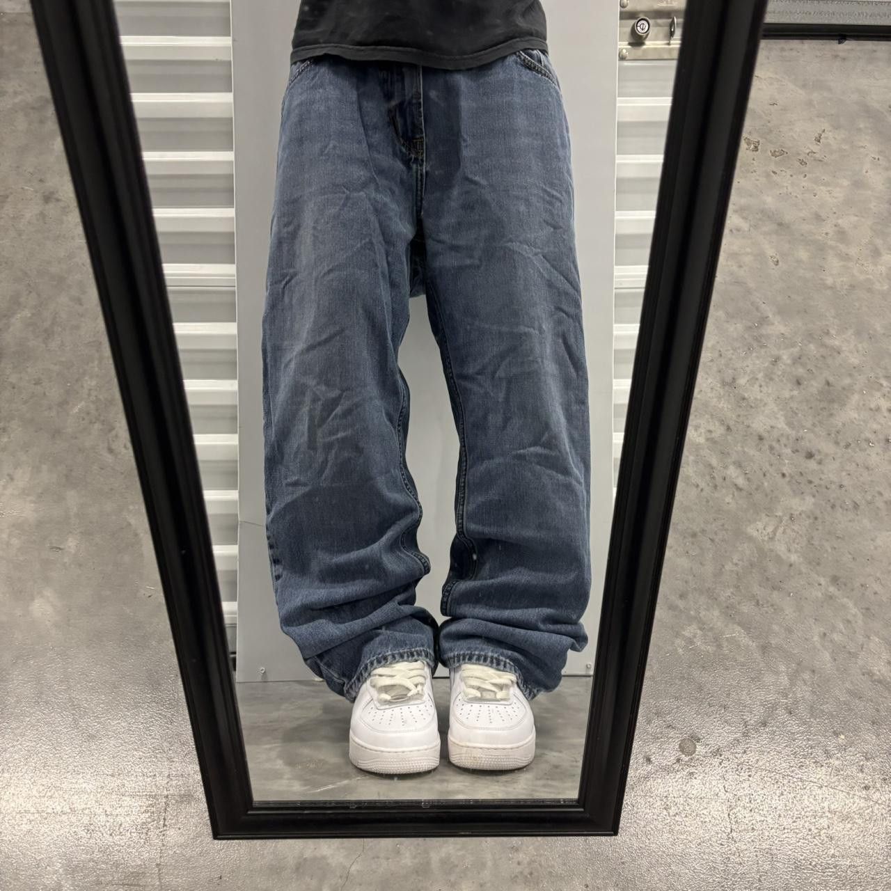 Japanese Brand × Vintage Crazy Vintage Y2K/2000s Grunge Dark Wash Essential Denim Jeans! Size US 36 / EU 52 - 1 Thumbnail