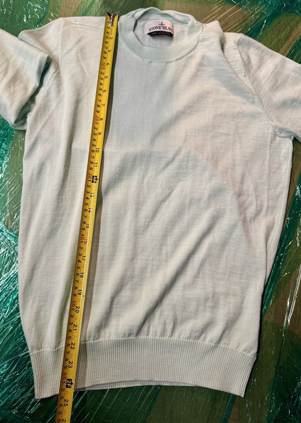 Stone Island Stone Island 100% Wool Sweater Size Small Light Blue Summer Size US S / EU 44-46 / 1 - 8 Thumbnail