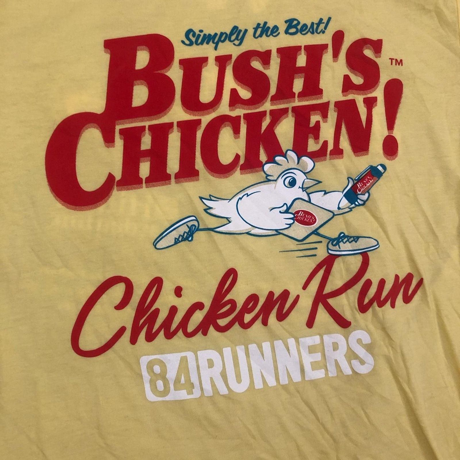 Other Retro Yellow Bush’s Chicken ‘Chicken Run’ Graphic Tee Size US S / EU 44-46 / 1 - 3 Thumbnail