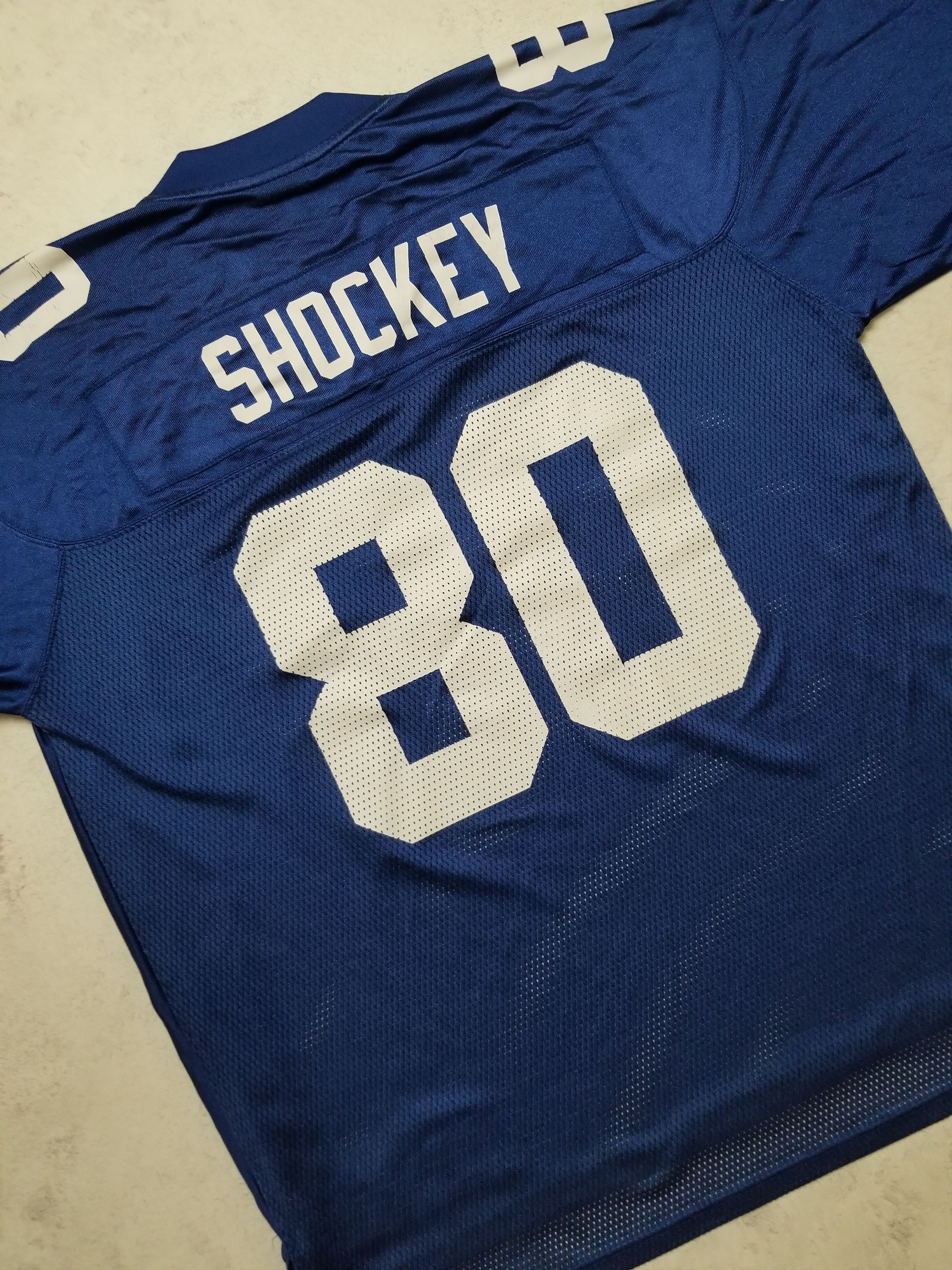 Reebok VTG New York Giants Jeremy Shockey #80 NFL Equipment Jersey Size US XL / EU 56 / 4 - 10 Thumbnail