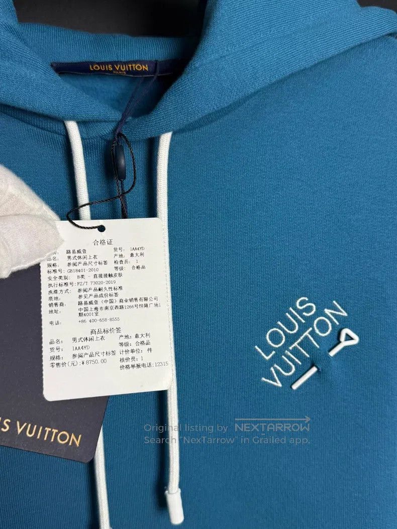 Louis Vuitton Louis Vuitton Lake Blue Hoodie Size US S / EU 44-46 / 1 - 3 Thumbnail