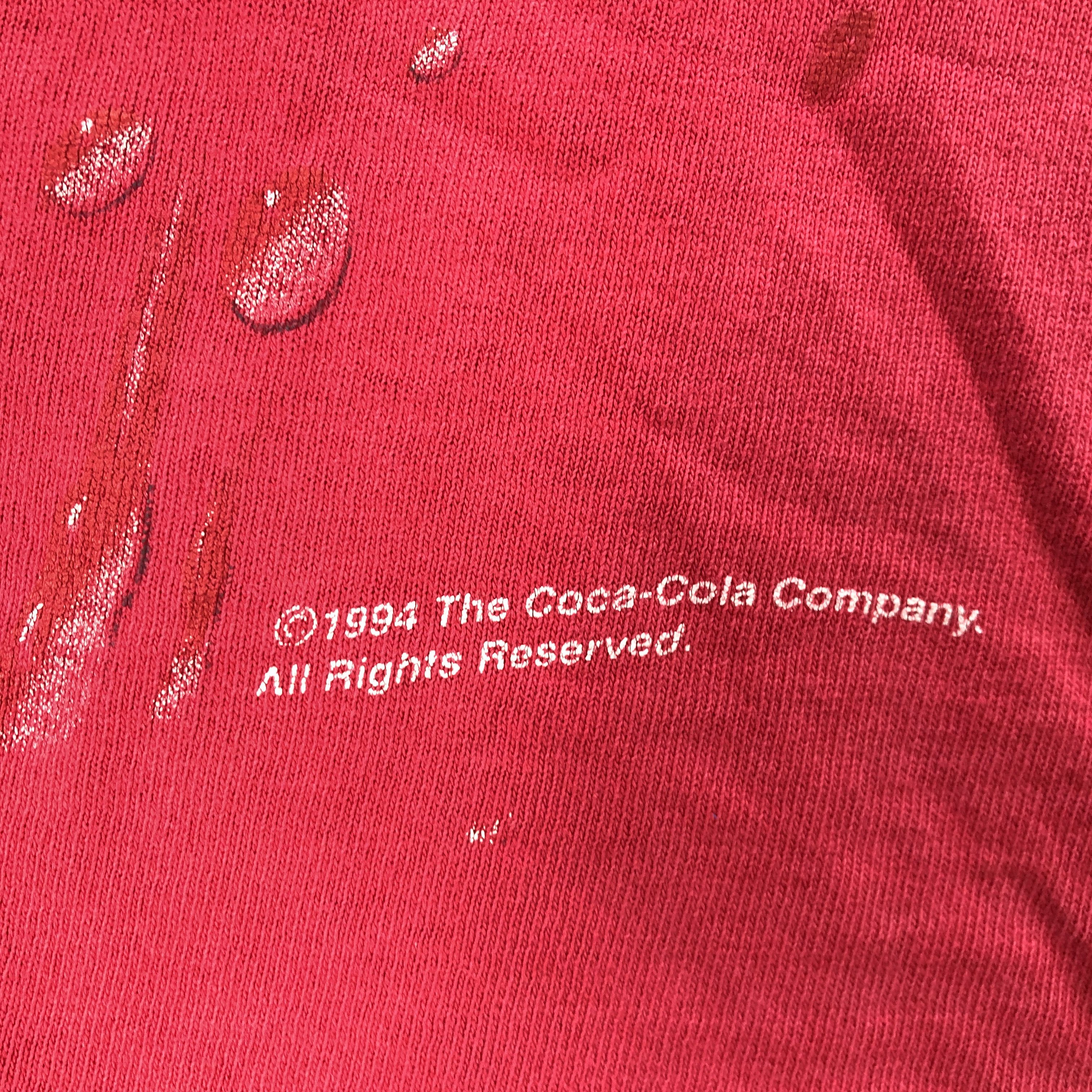 Coca Cola Vintage 90s COKE T Shirt Letter Coca Cola Crewneck Tees Size US L / EU 52-54 / 3 - 5 Thumbnail
