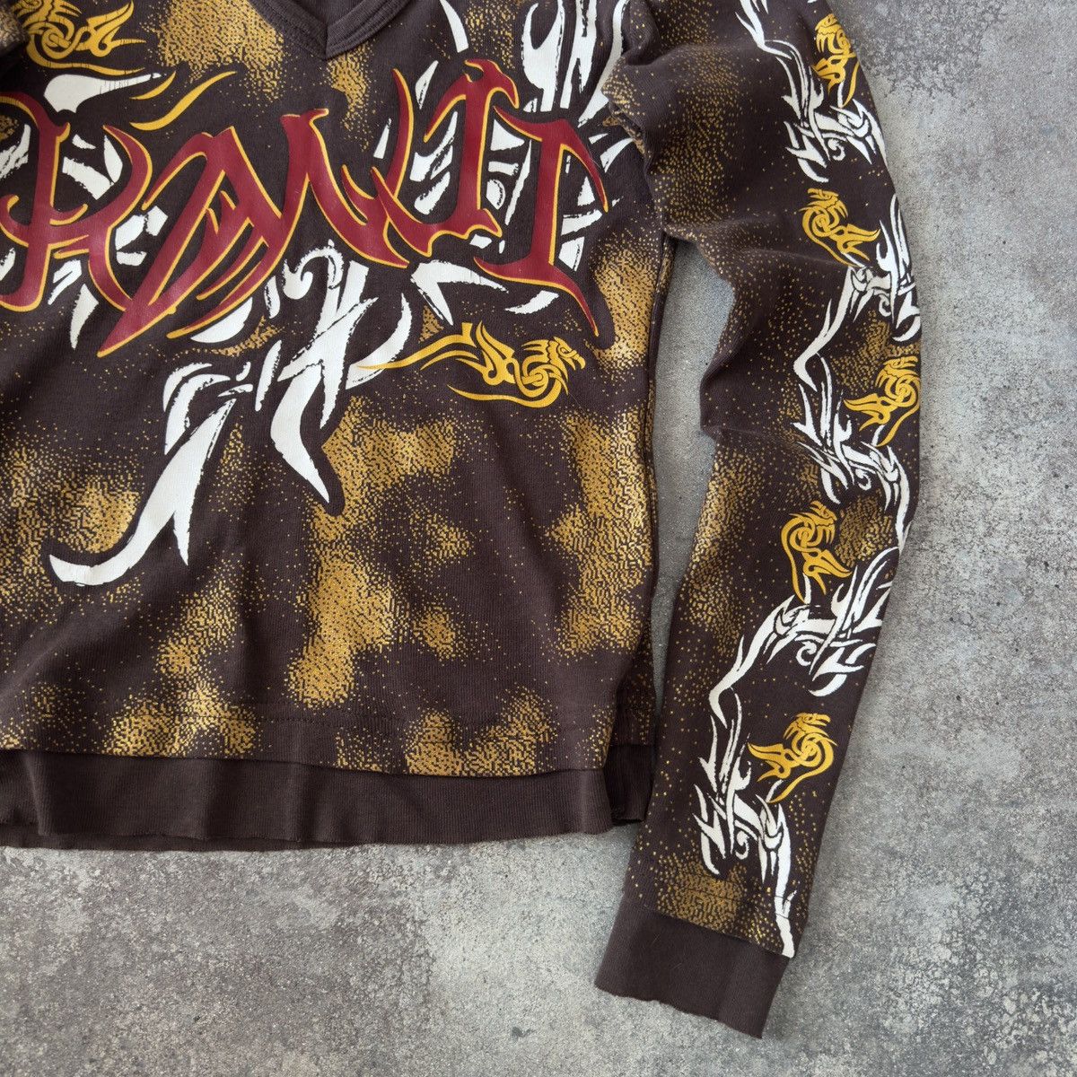 If Six Was Nine Opium Y2K Tribal Logo Vintage Japanese Style Long Sleeve Top Size S / US 4 / IT 40 - 6 Thumbnail