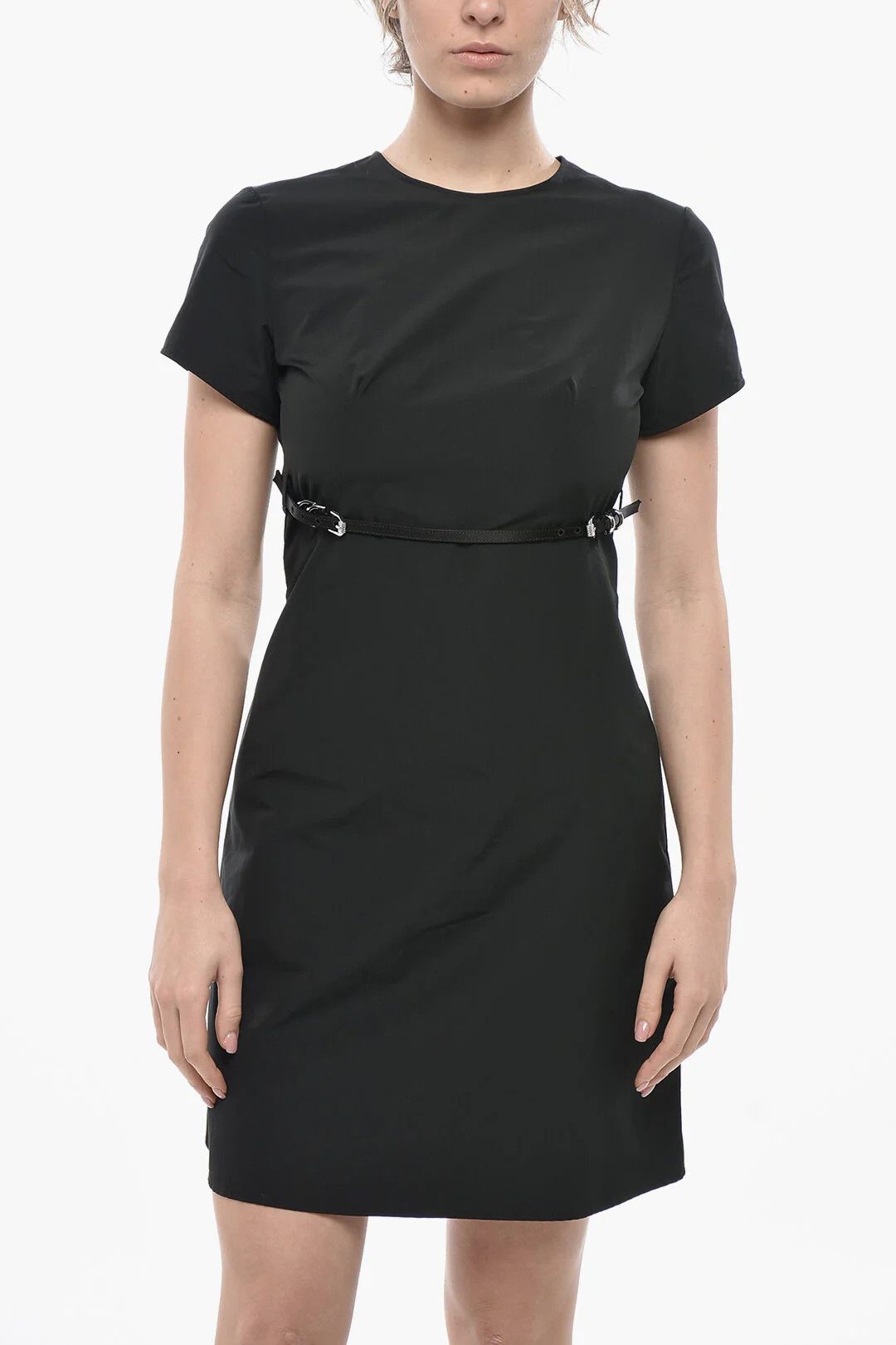 Givenchy og1mm0326 Cotton-Blend Sheath Dress in Black Size S / US 4 / IT 40 - 4 Thumbnail