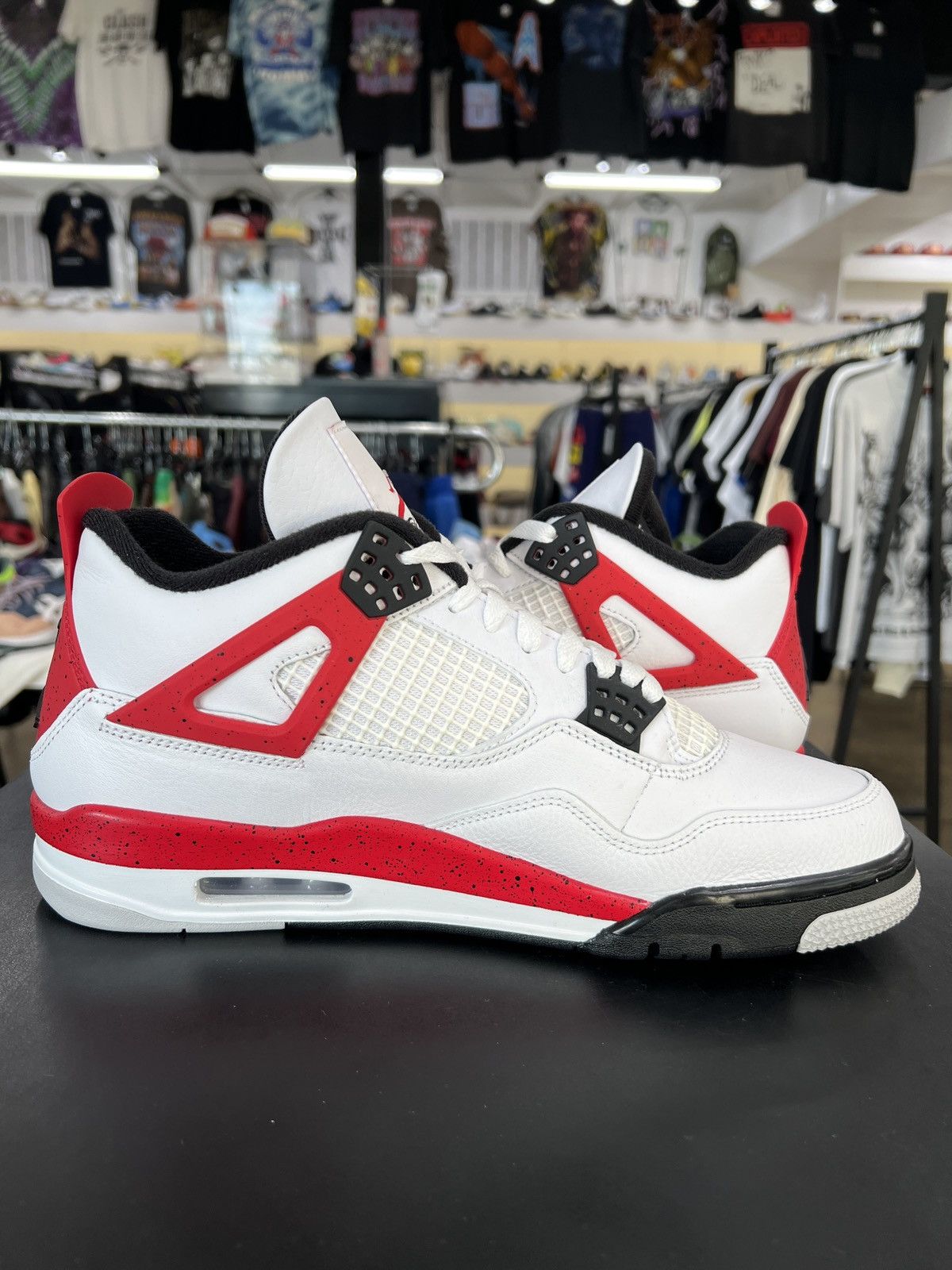 Jordan Brand Air Jordan 4 Red Cement Sz. 11 (2023) Size US 11 / EU 44 - 4 Thumbnail