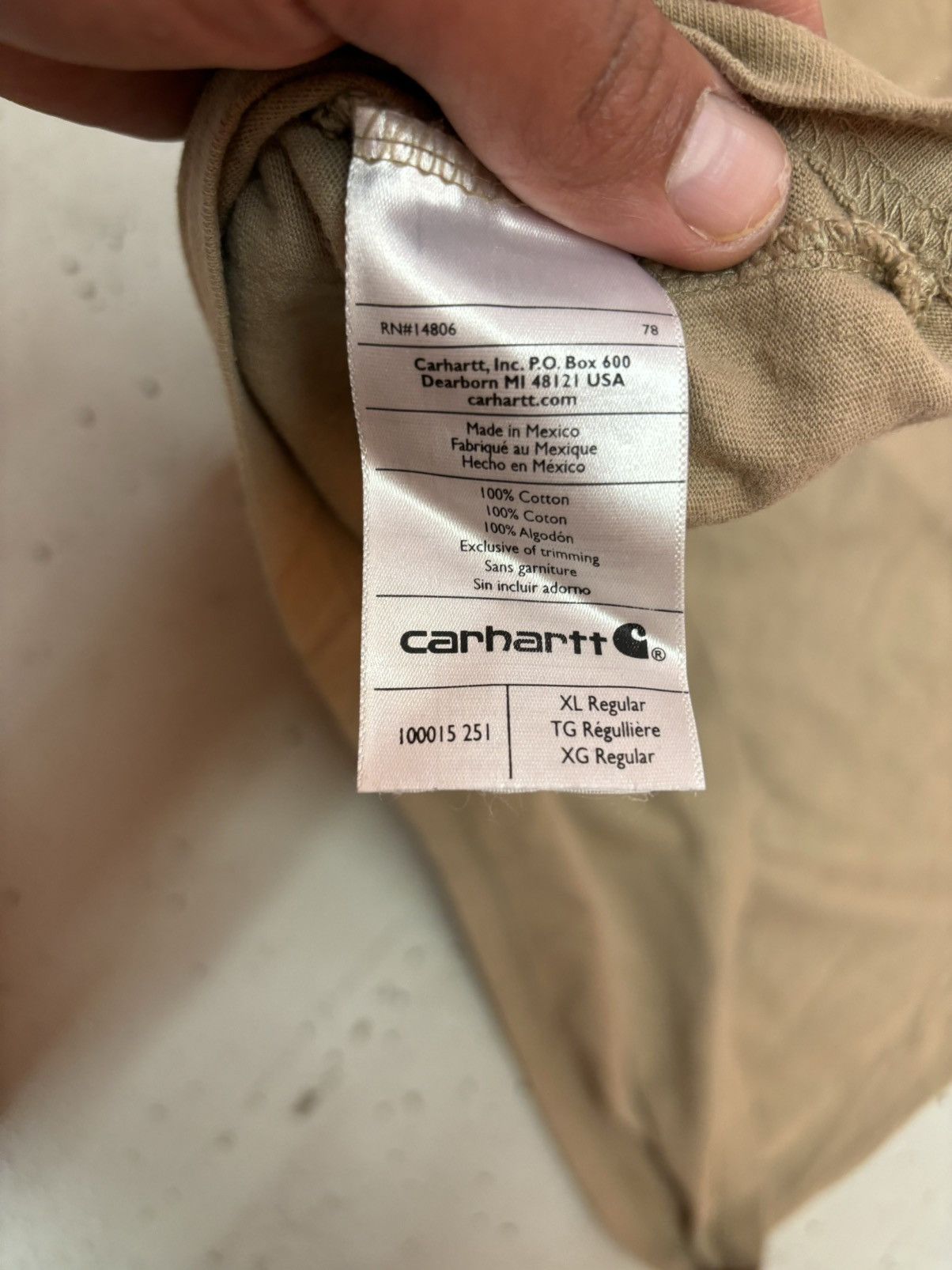 Carhartt × Vintage ***FINAL DROP***RARE 00s CARHARTT SPELL OUT LONG SLEEVE XL Size US XL / EU 56 / 4 - 11 Thumbnail