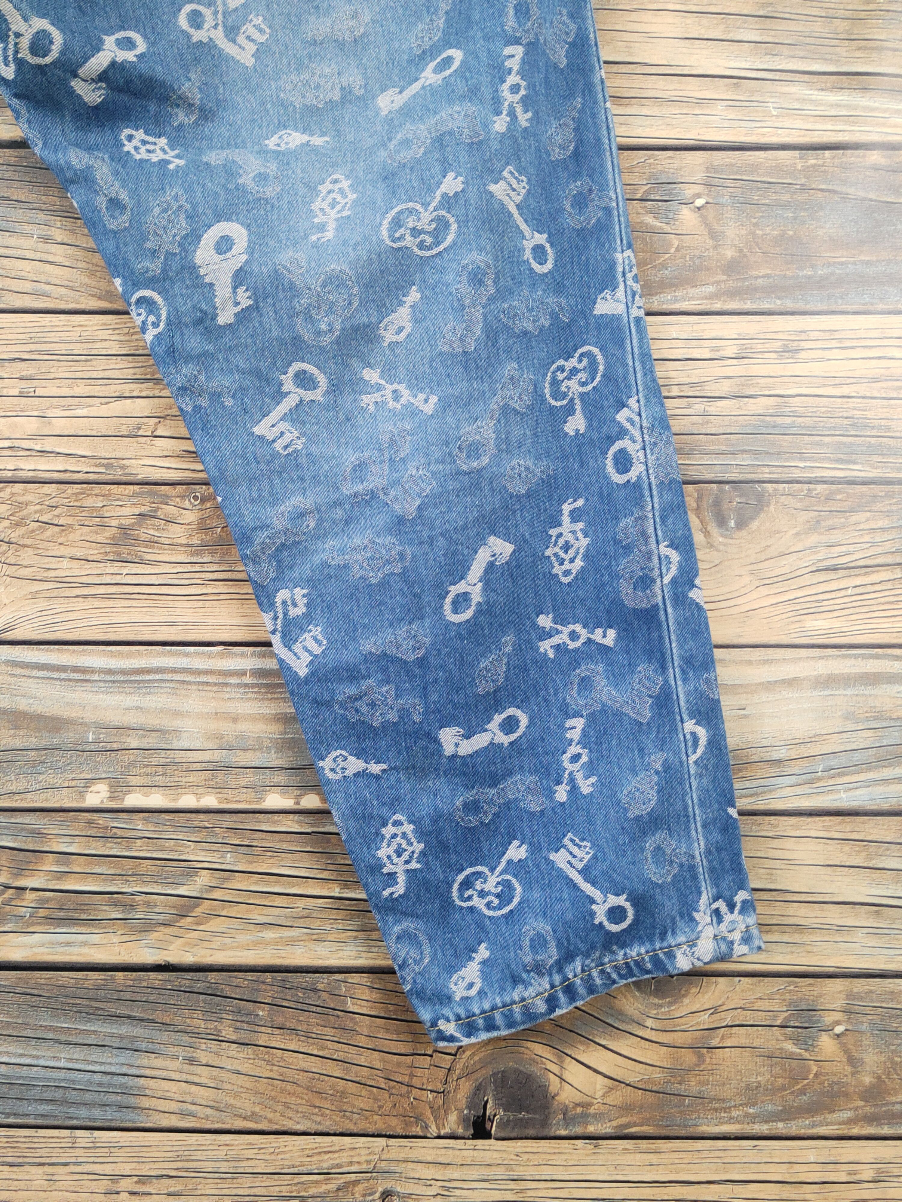 Frapbois DL Frapbois skull vintage Blue Ripped denim Jeans #W1872 Size US 30 / EU 46 - 11 Thumbnail