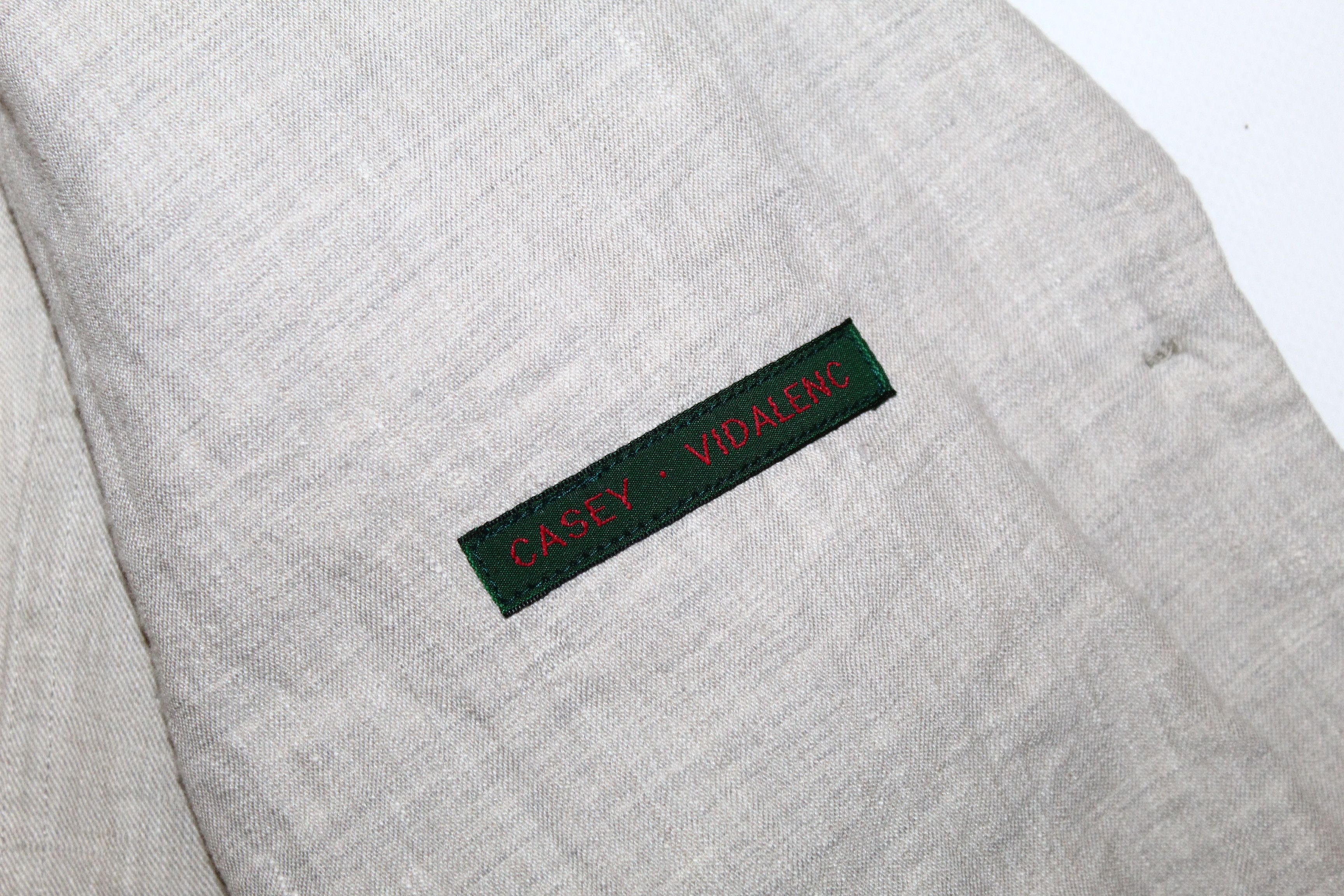 Casey Vidalenc Casey Vidalenc Linen Solid Grey Slim Fit Layered Blazer Size US S / EU 44-46 / 1 - 7 Thumbnail