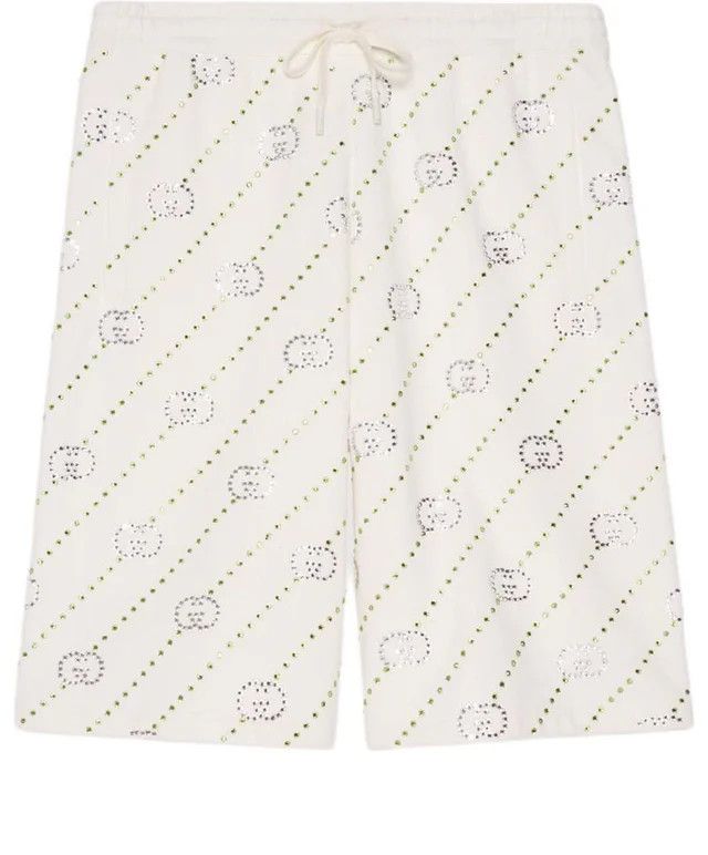 Gucci o1loc1c0226 693049 Cotton Jersey Shorts in Multicolor Size US 34 / EU 50 - 1 Thumbnail