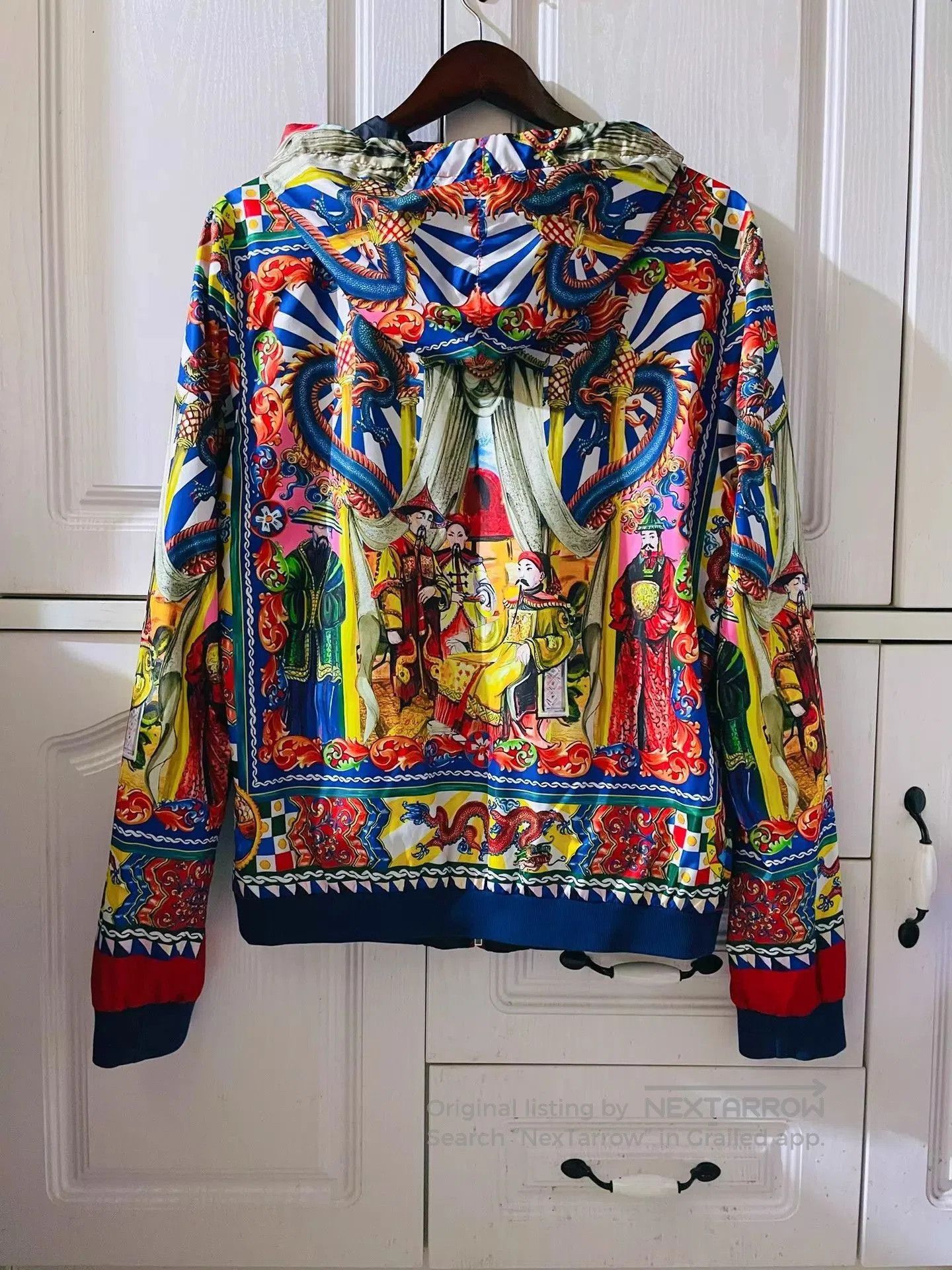Dolce & Gabbana Multi-Color Printed Hooded Jacket. Size US M / EU 48-50 / 2 - 2 Thumbnail