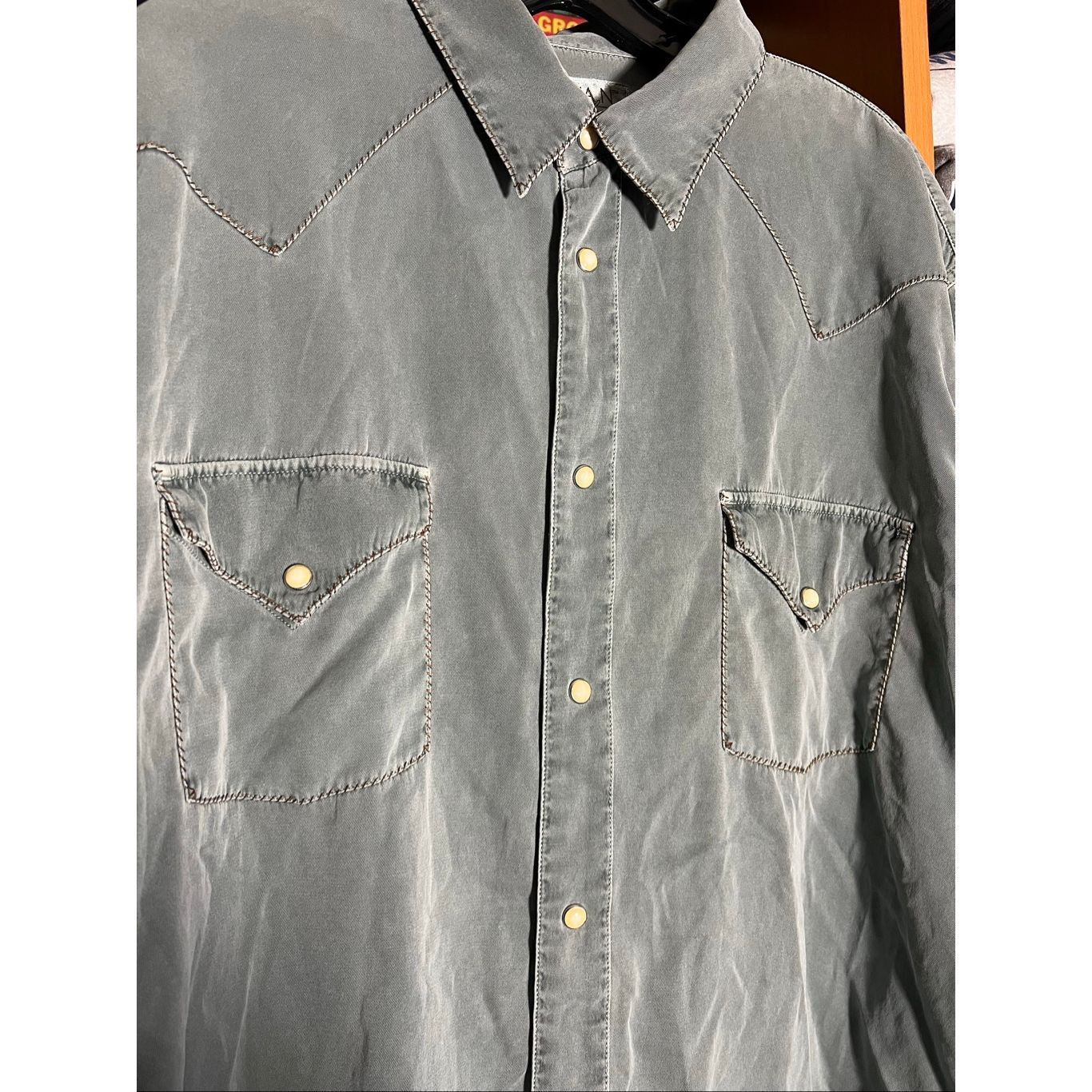 Other Ryan Michael Silk Pearl Snap Western Long Sleeve Button Shir Size US XL / EU 56 / 4 - 2 Thumbnail