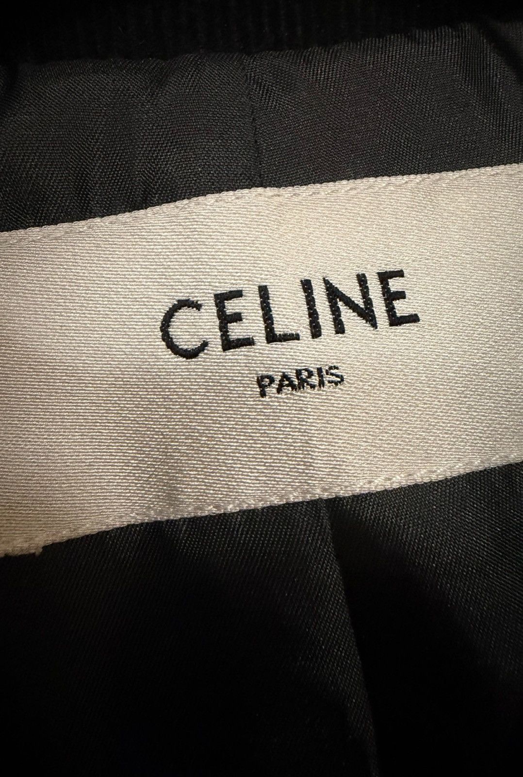 Celine CELINE 2020SS BlackWhite Colorblock Corduroy Varsity Jacket Size US S / EU 44-46 / 1 - 3 Thumbnail
