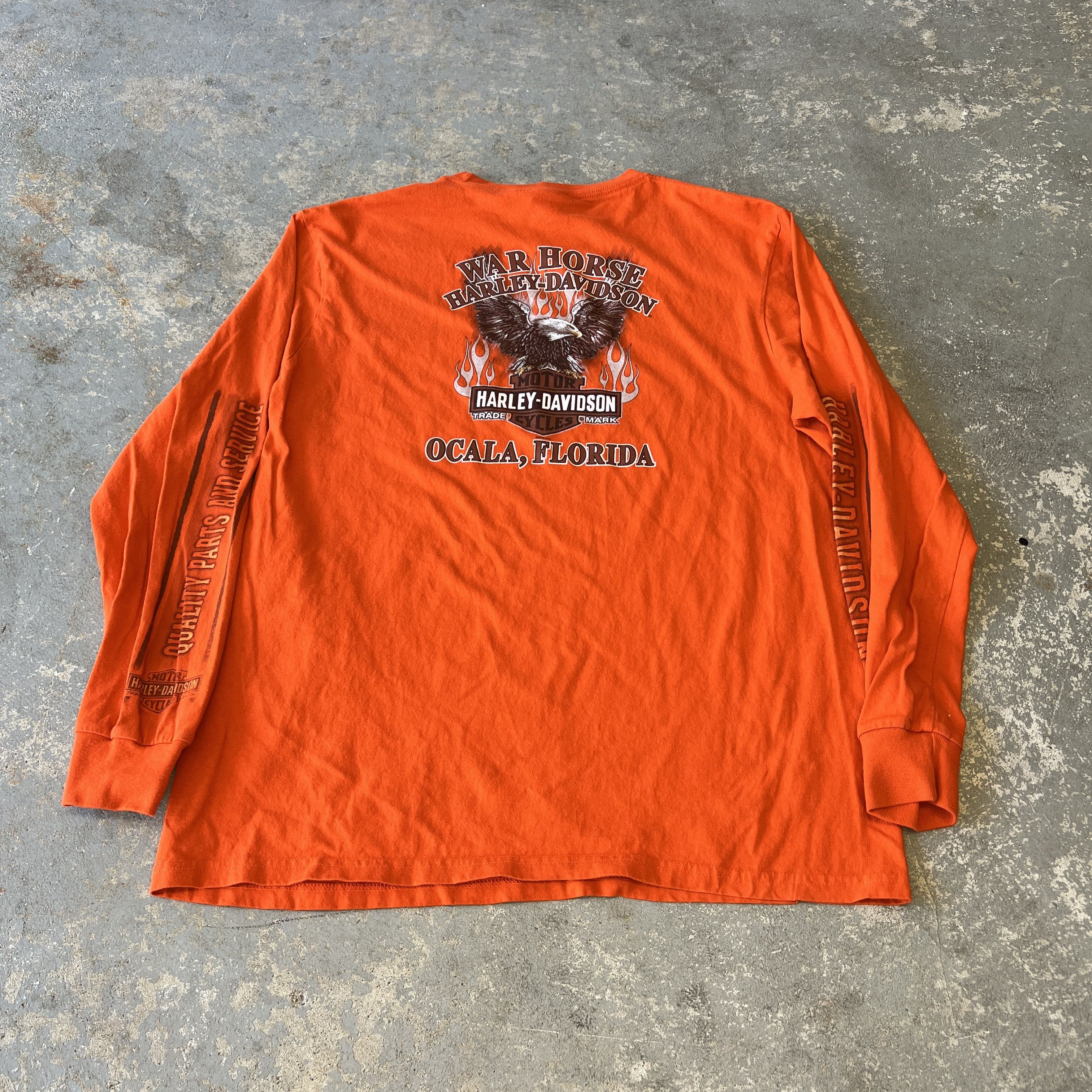Harley Davidson Vintage XL Harley Davidson Long Sleeve Size US XL / EU 56 / 4 - 4 Thumbnail