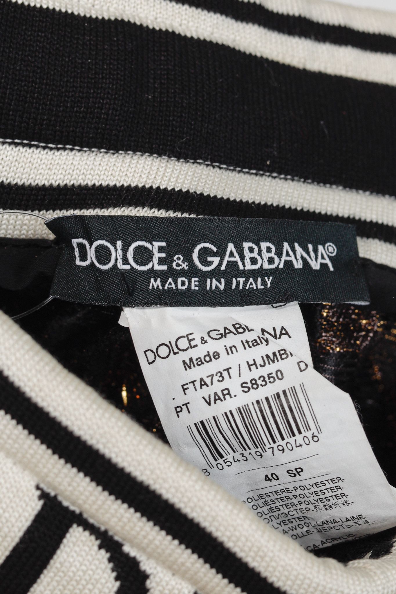 Dolce & Gabbana Dolce & Gabbana Gold Floral-Jacquard Tape-Trim Track Pants Size 27" / US 4 / IT 40 - 4 Thumbnail