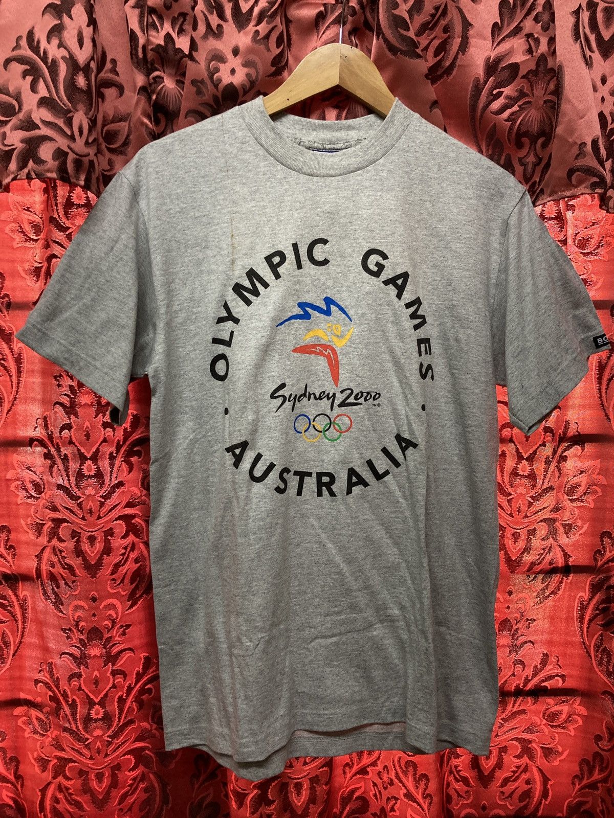 Image of Vintage Sydney 2000 Olympic Game Australia Tee in Grey, Men's (Size Small)