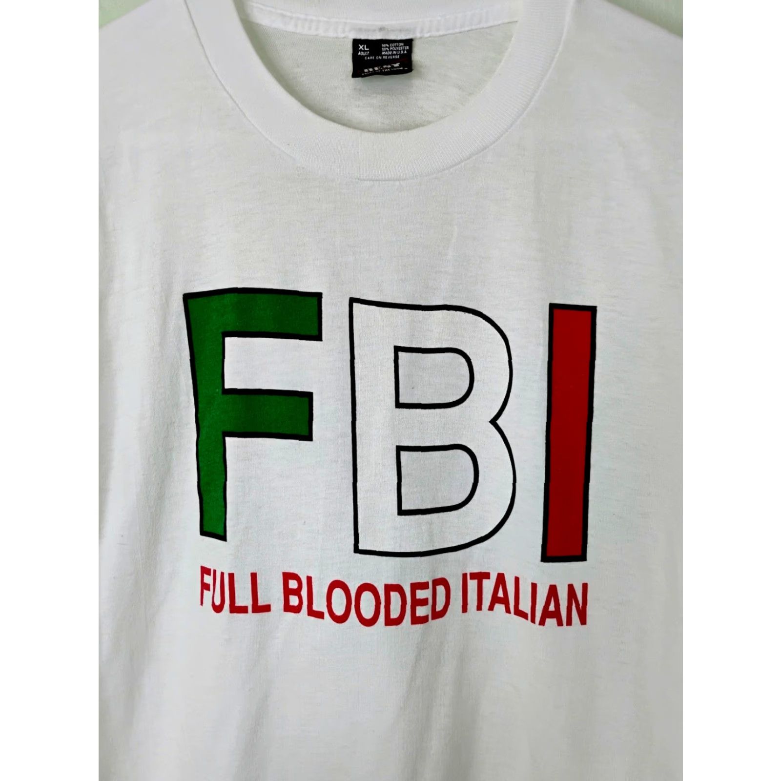 Fruit Of The Loom VINTAGE Fruit of the Loom T-Shirt Shirt Short Sleeve Crew Neck Men L White USA Italian 90s Likely Regular Fit Size US L / EU 52-54 / 3 - 2 Thumbnail