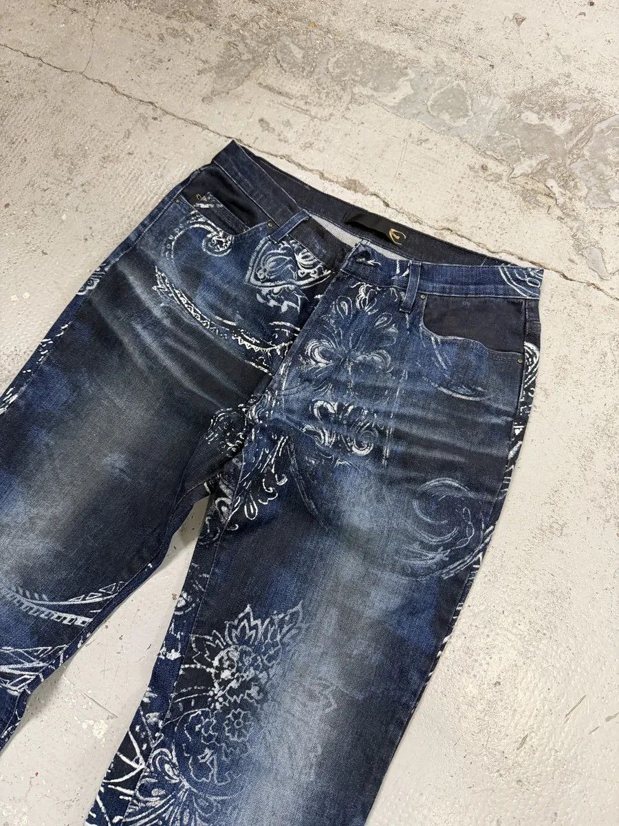 Roberto Cavalli AW2003 Cavalli Navy Blue Presley Ocean Denim Jeans Size US 30 / EU 46 - 9 Thumbnail
