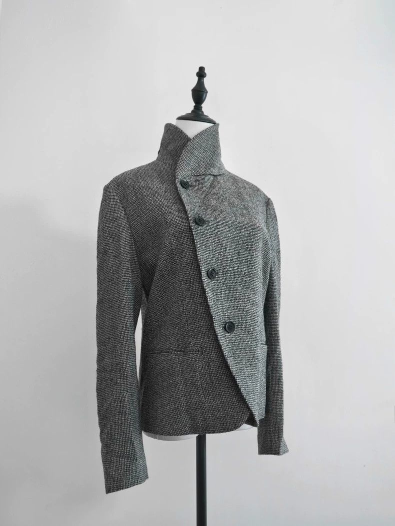 Yohji Yamamoto Yohji Yamamoto Green fruit collar slanting front houndstoot Size US M / EU 48-50 / 2 - 7 Thumbnail