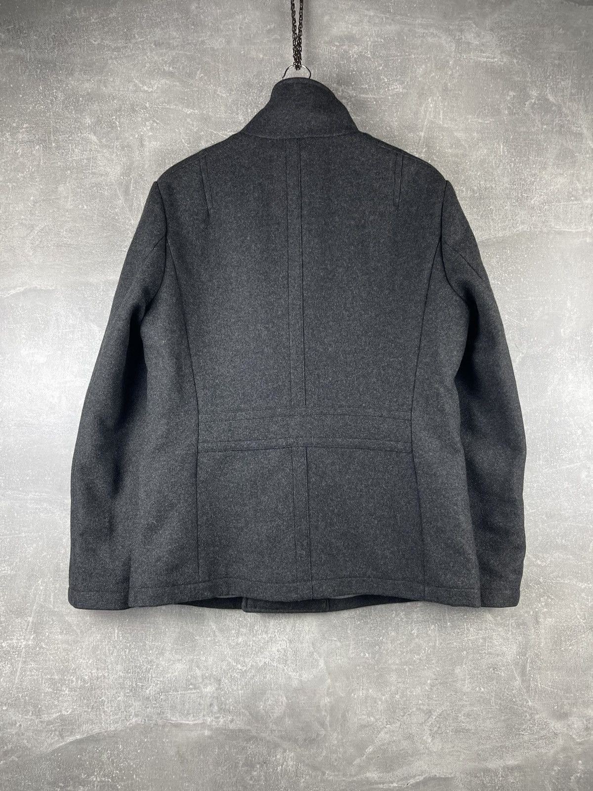 Allsaints AllSaints Spitalfields Double Breasted Wool Peacoat Jacket Size US L / EU 52-54 / 3 - 8 Thumbnail