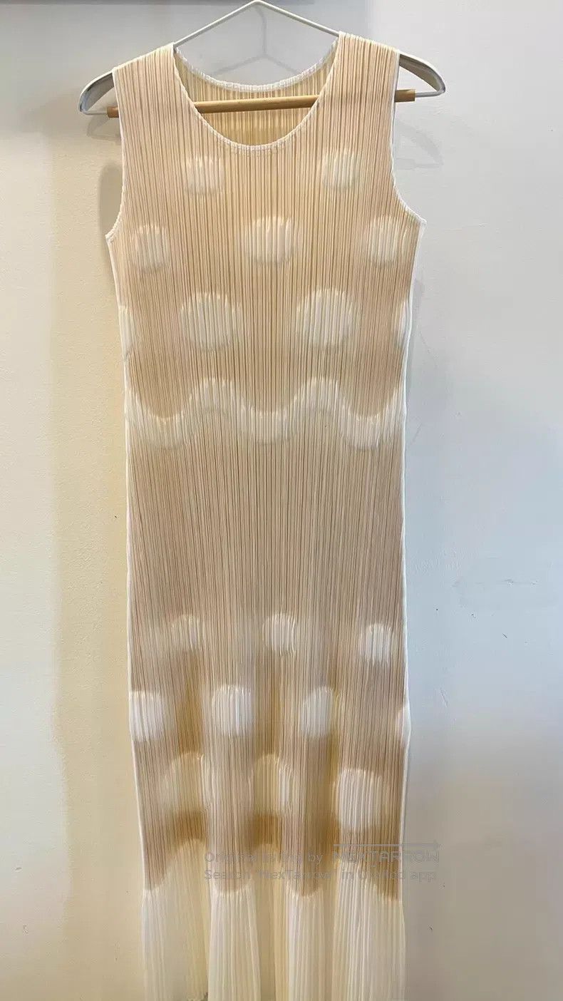 Issey Miyake Issey Miyake Polka Dot Gradient Two Tone Vintage Dress Size L / US 10 / IT 46 - 2 Thumbnail