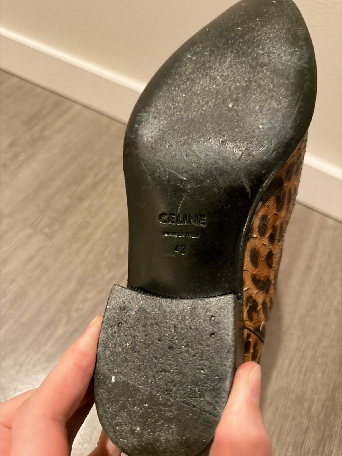 Celine Celine Python Leopard Print Jacno Chelsea Boot Hedi Slimane Size US 10 / EU 43 - 9 Thumbnail
