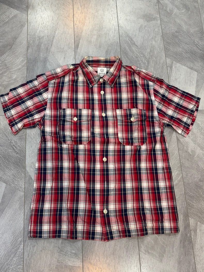 Visvim Vintage Red Checked Short Sleeve Shirt Size US M / EU 48-50 / 2 - 1 Thumbnail