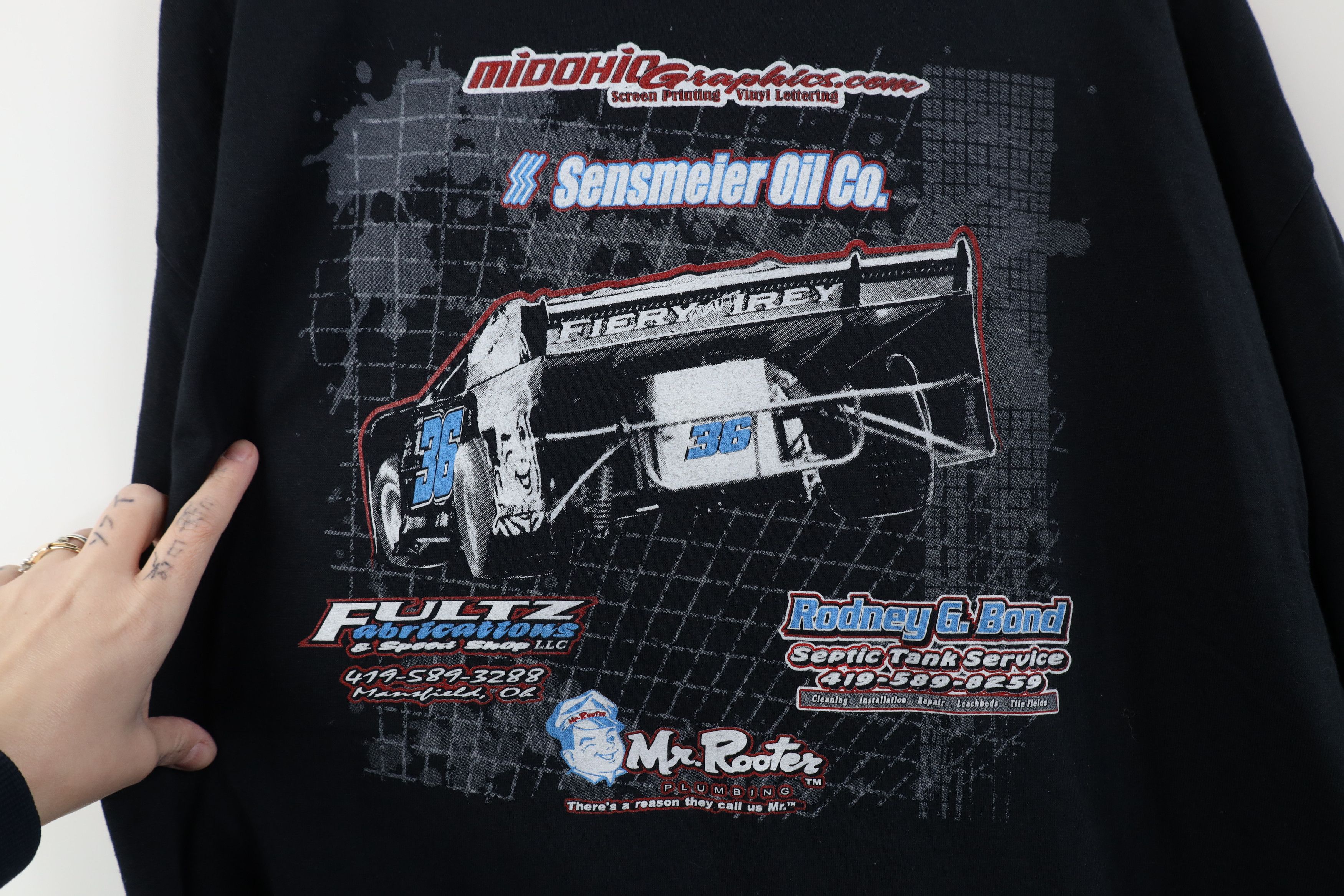 Vintage Vintage Y2K Matt Irey Car Racing Short Sleeve T-Shirt Black Size US XL / EU 56 / 4 - 8 Thumbnail