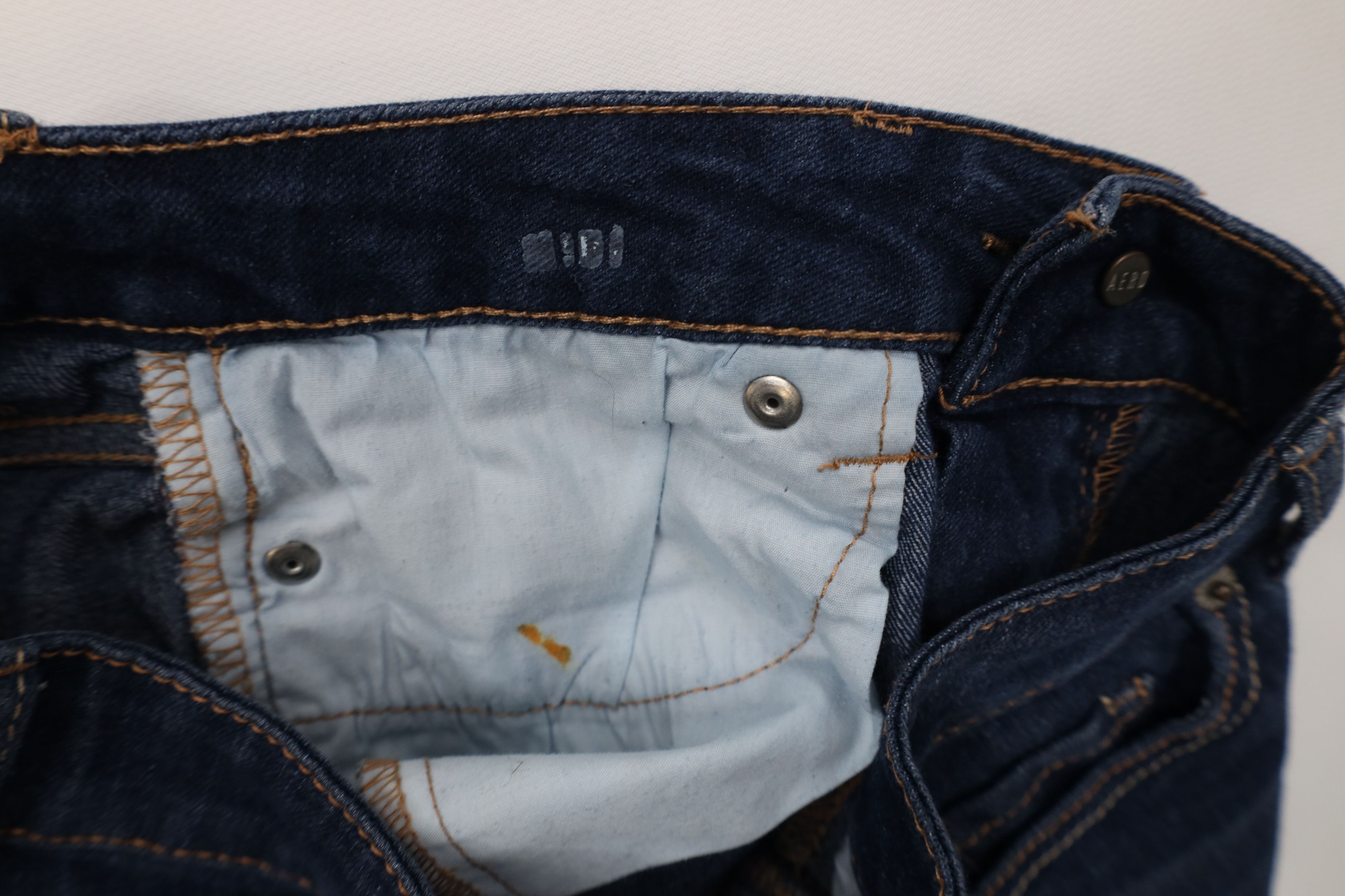 Aeropostale Vintage Y2K Aeropostale Mini Micro Cuffed Denim Shorts Blue Size 24" / US 00 / IT 34 - 7 Thumbnail